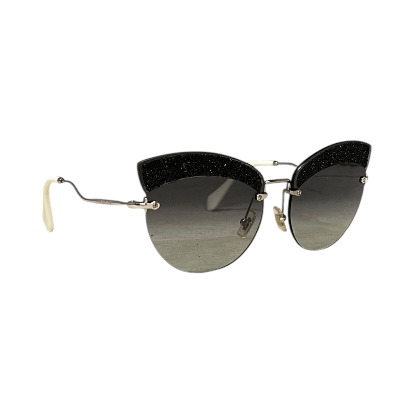 MIU MIU Glitter Cat Eye Sunglasses
