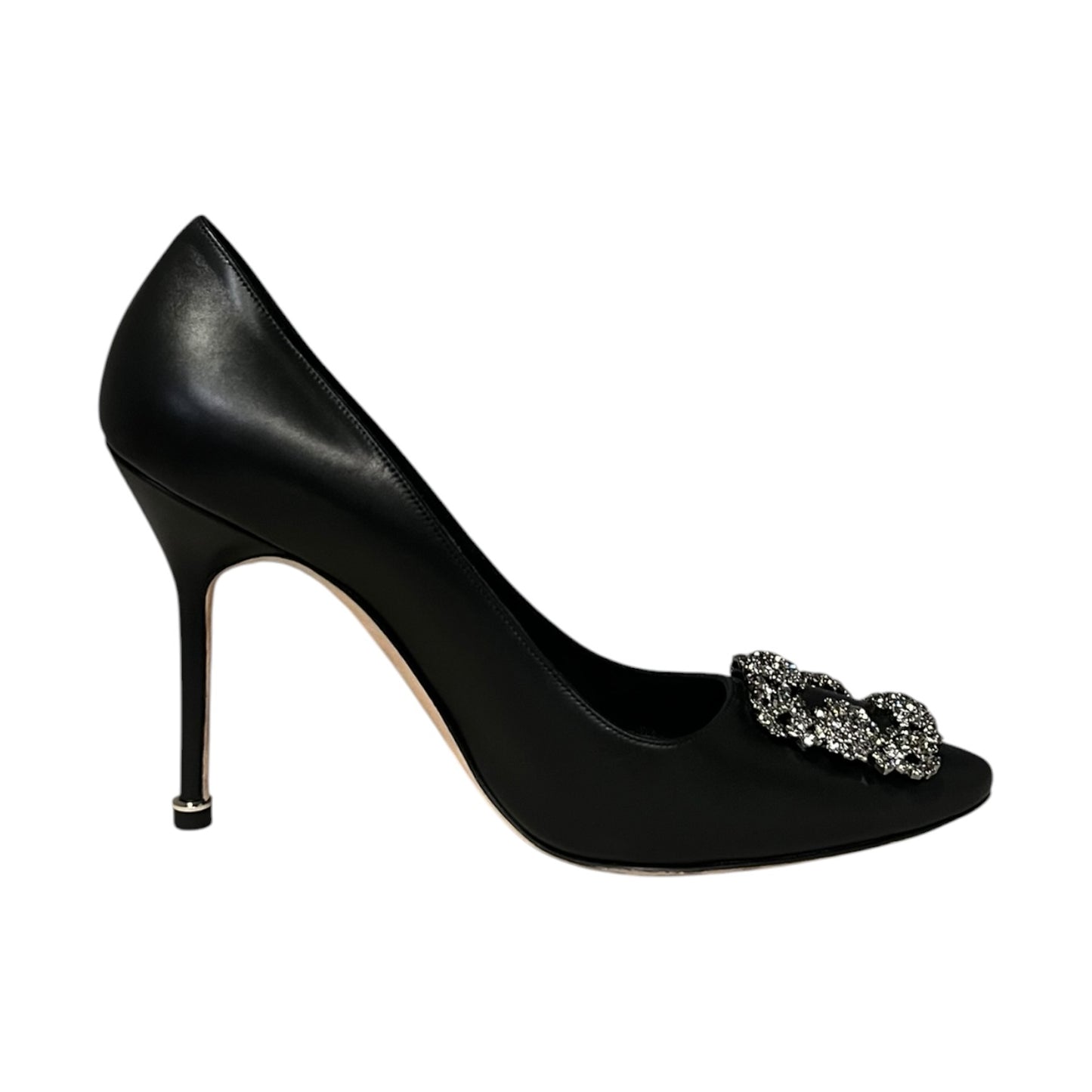 MANOLO BLAHNIK Hangisi Pumps in Black | 38.5