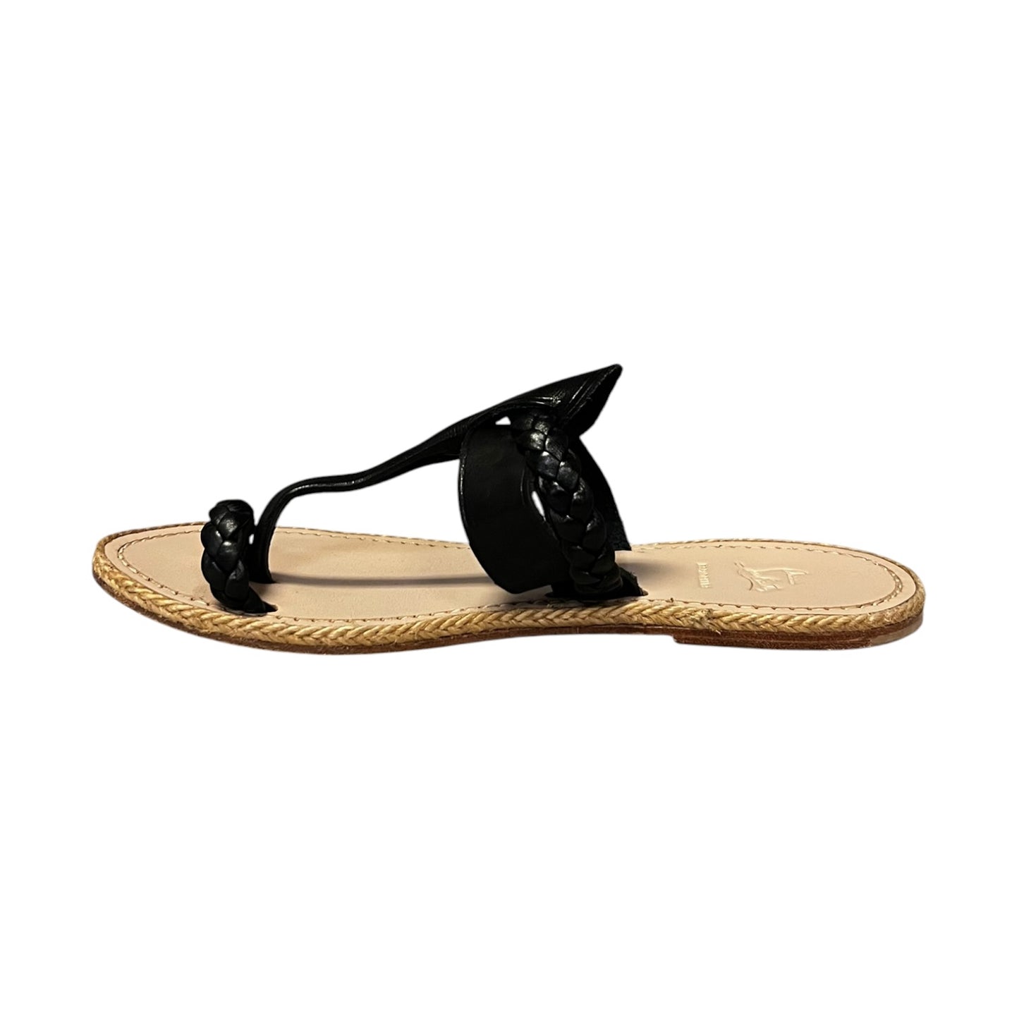 CHRISTIAN LOUBOUTIN Hola Thong Sandals in Black | 39