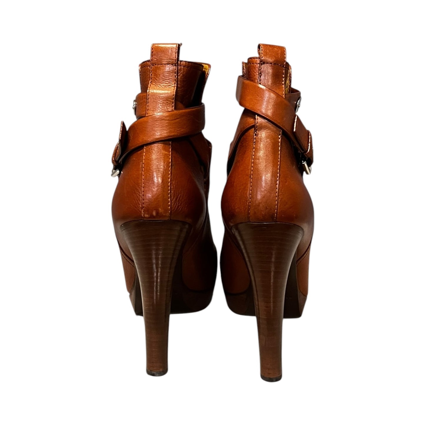 RALPH LAUREN Frances Wrap Booties | 9.5