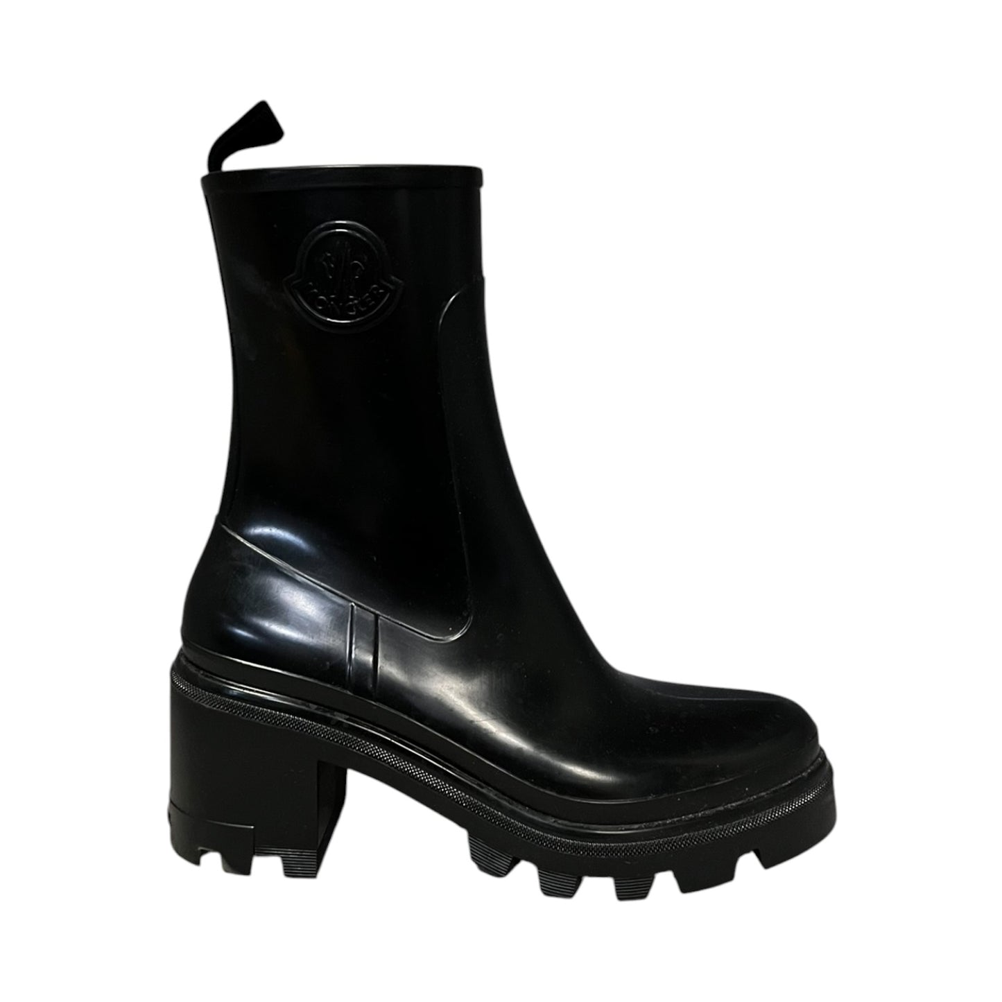 MONCLER Loftgrip Rain Boots in Black | 40