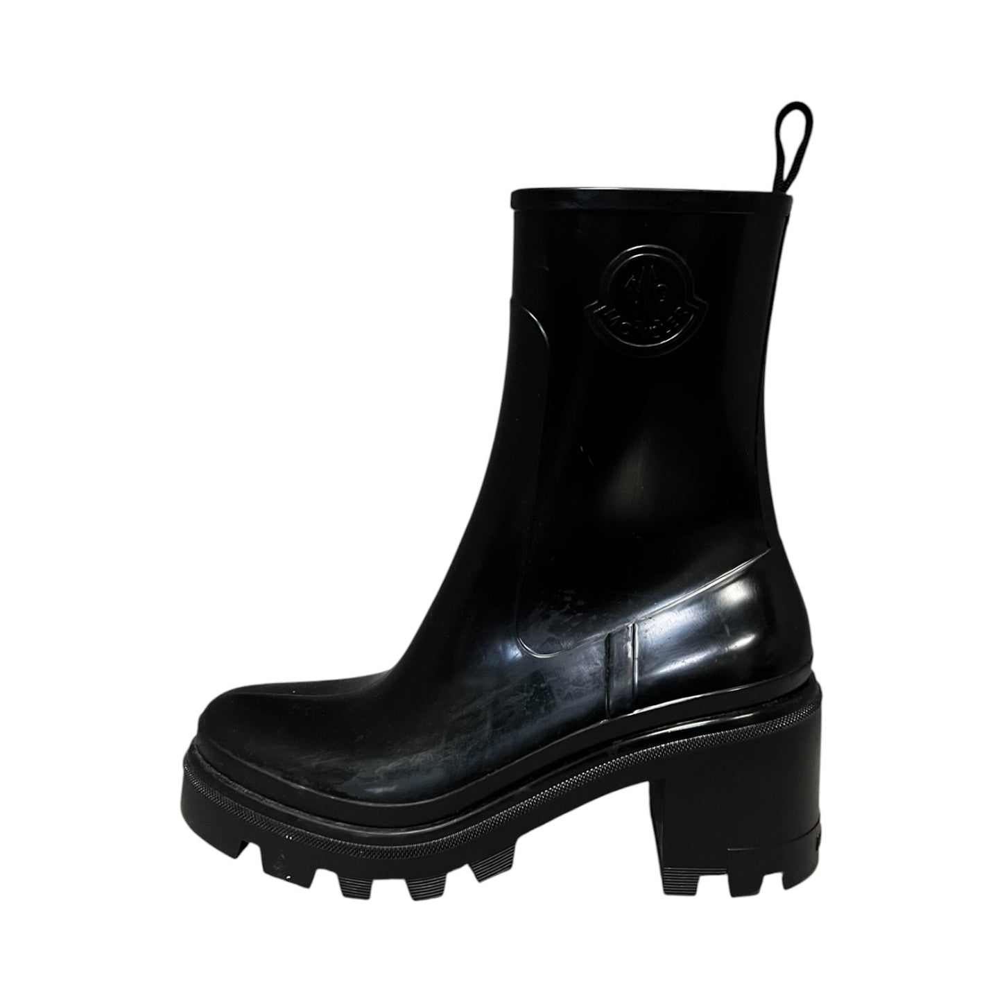 MONCLER Loftgrip Rain Boots in Black | 40
