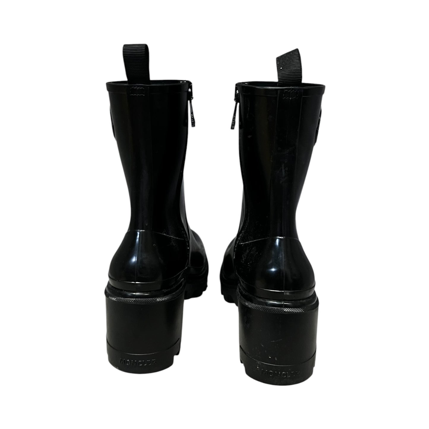 MONCLER Loftgrip Rain Boots in Black | 40