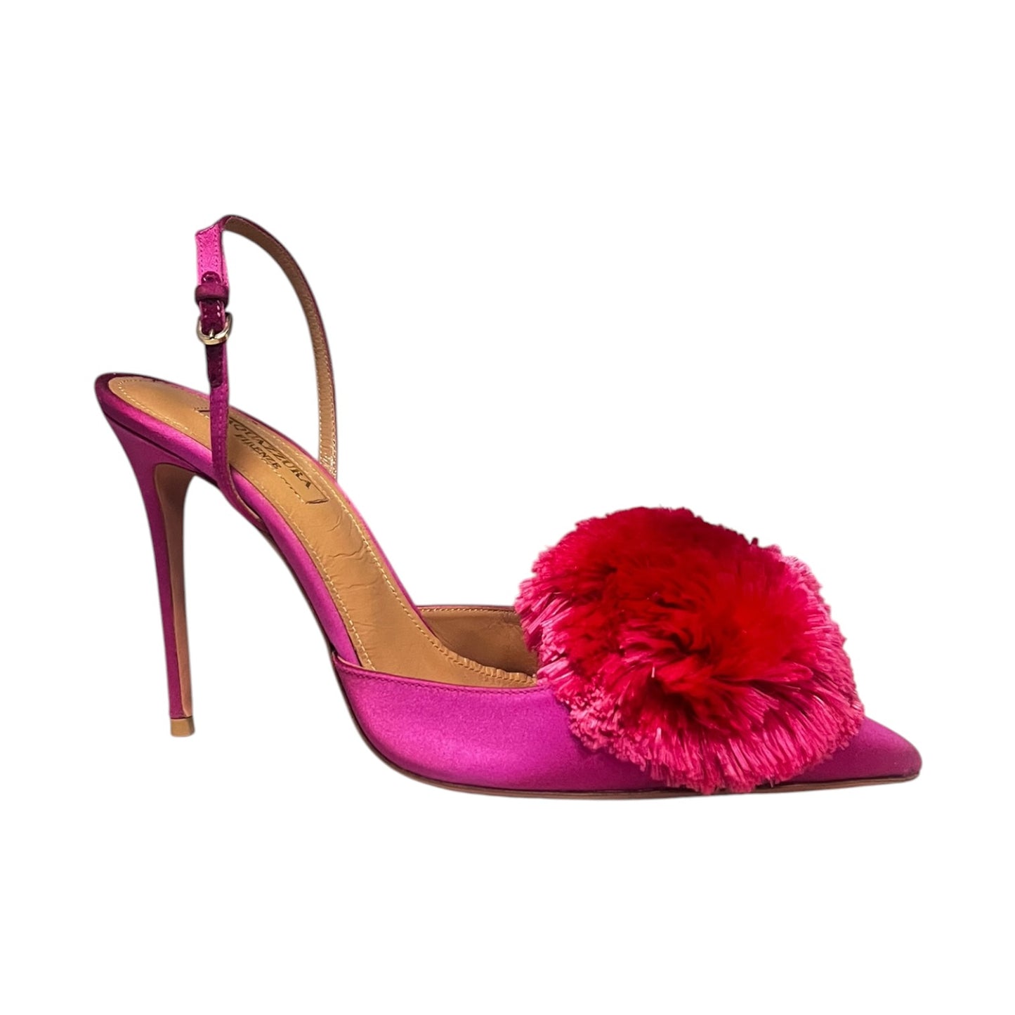 AQUAZURRA Powder Puff Slingbacks Azalea Pink | 39.5