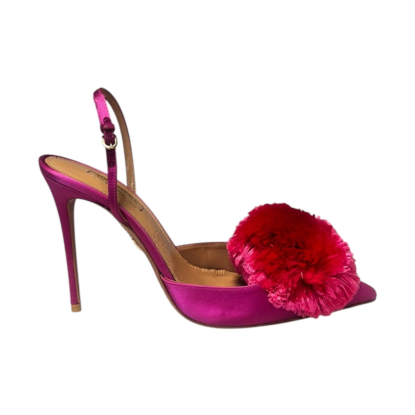 AQUAZURRA Powder Puff Slingbacks Azalea Pink | 39.5