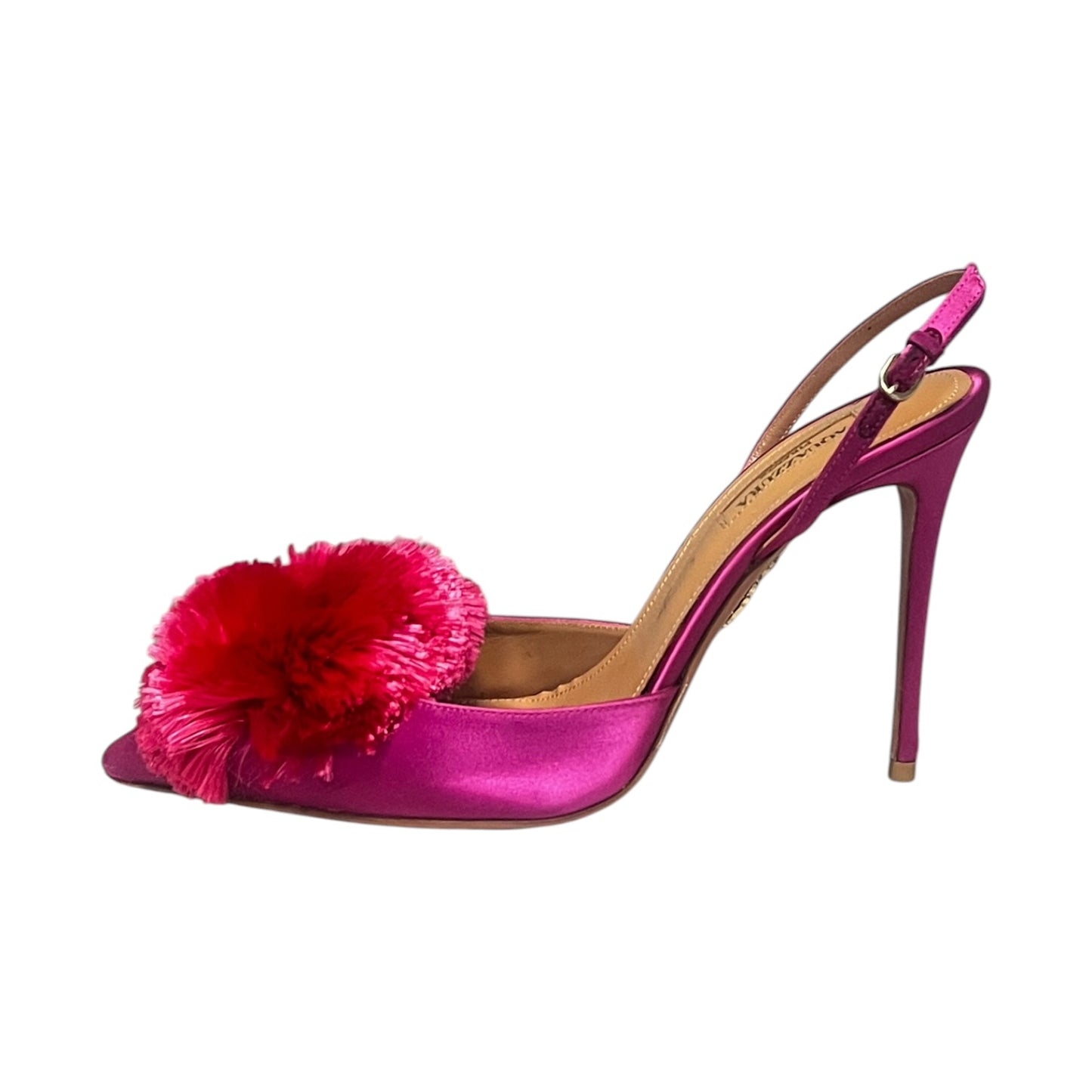 AQUAZURRA Powder Puff Slingbacks Azalea Pink | 39.5