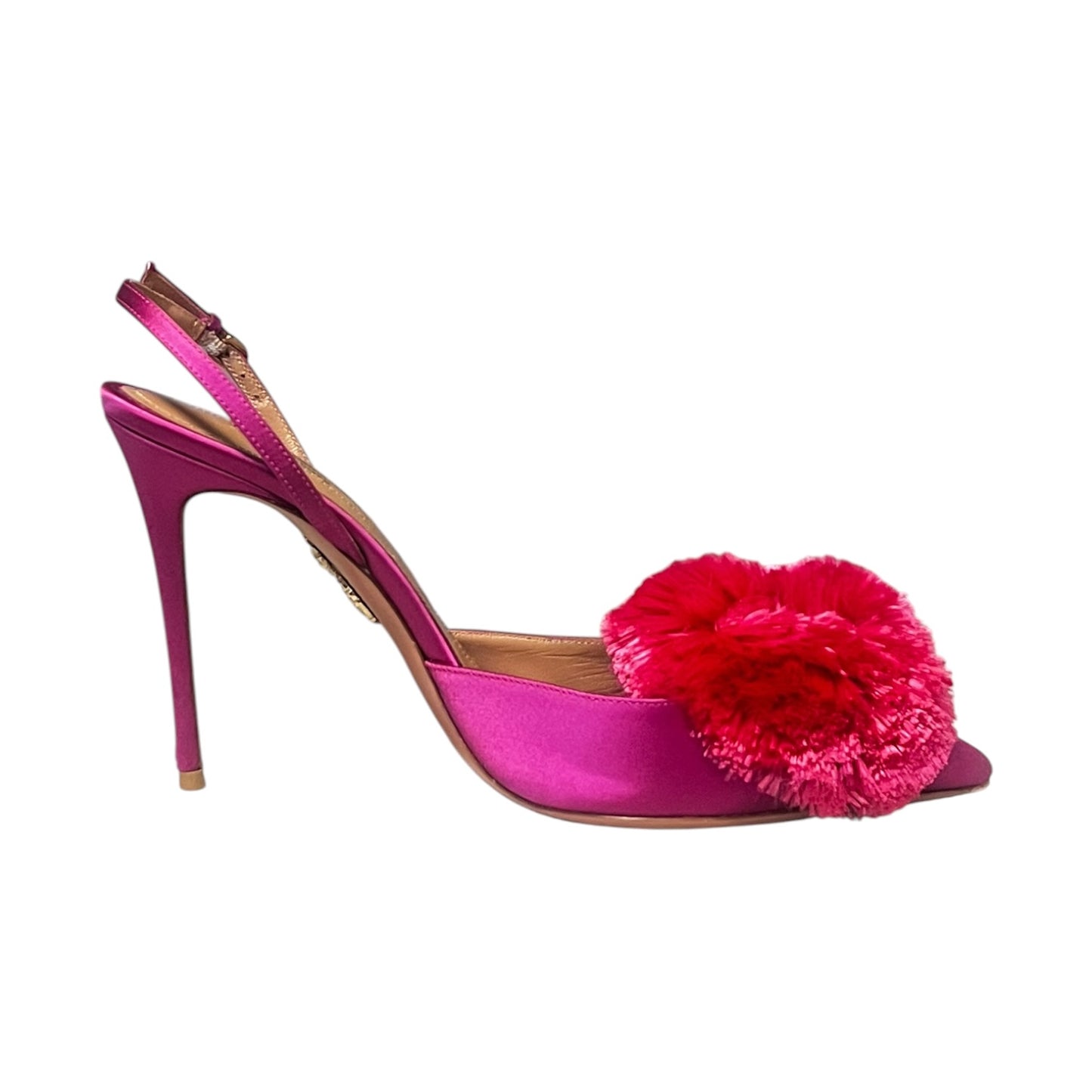 AQUAZURRA Powder Puff Slingbacks Azalea Pink | 39.5