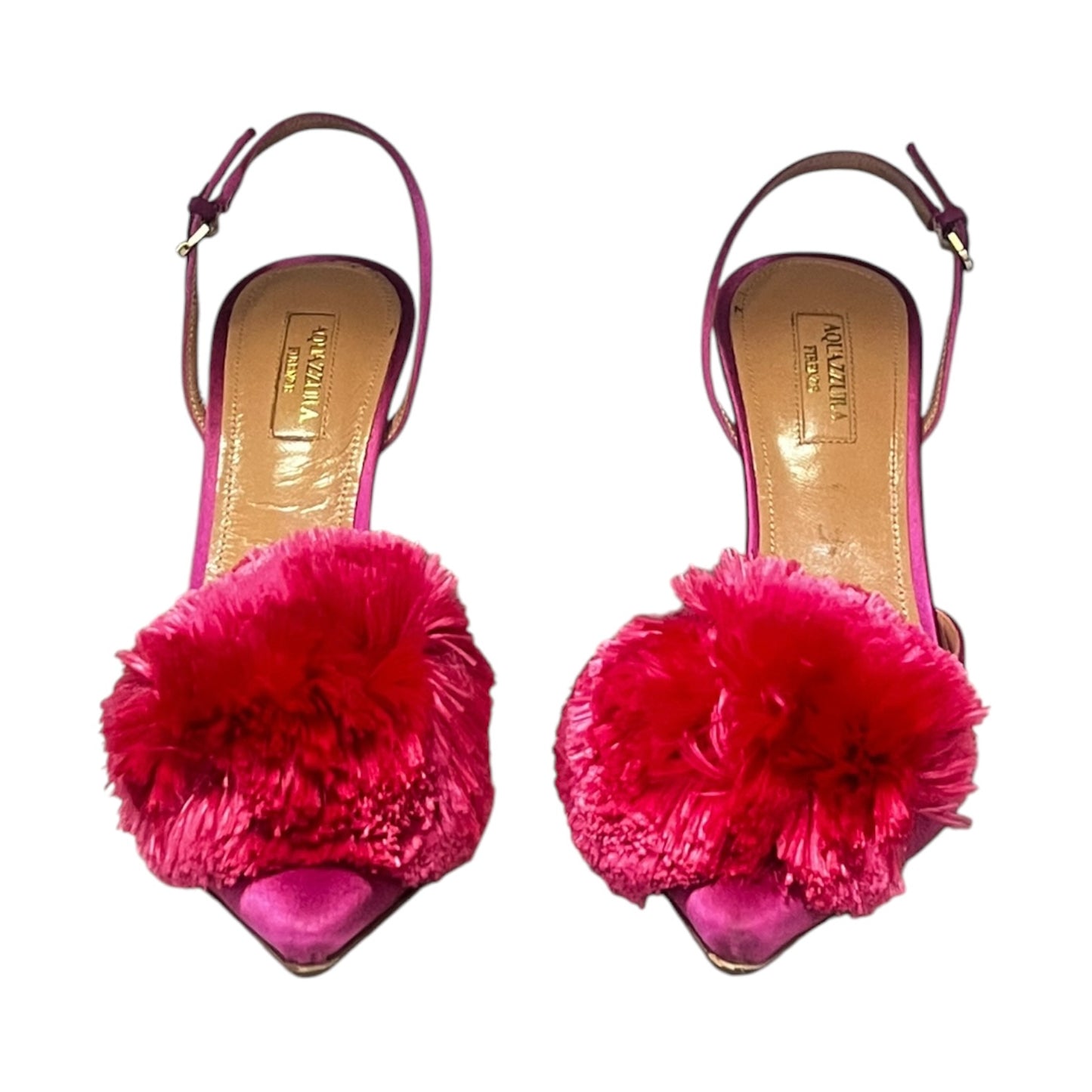 AQUAZURRA Powder Puff Slingbacks Azalea Pink | 39.5