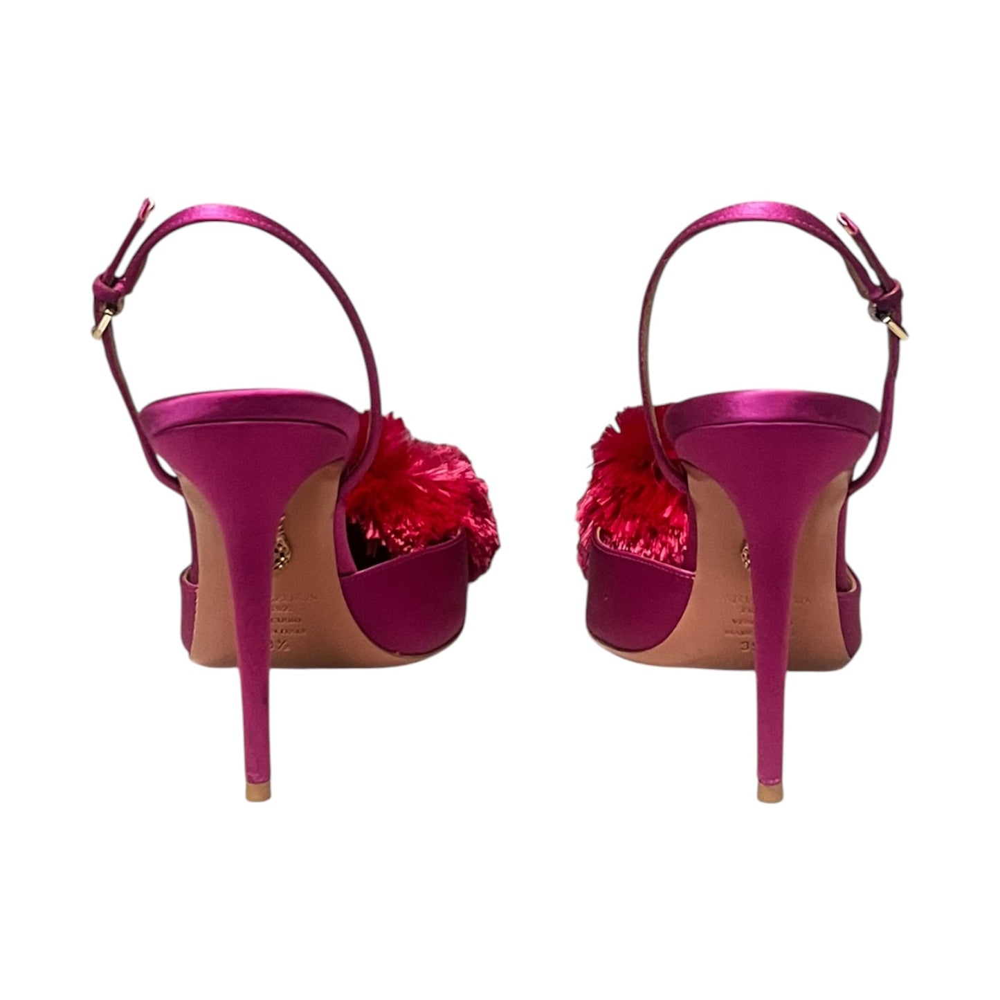AQUAZURRA Powder Puff Slingbacks Azalea Pink | 39.5