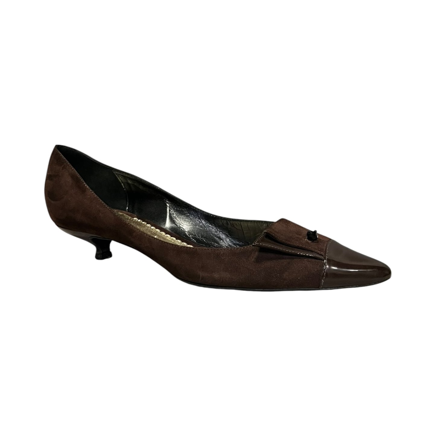 ARMANI Suede Kitten Heels in Brown | 39