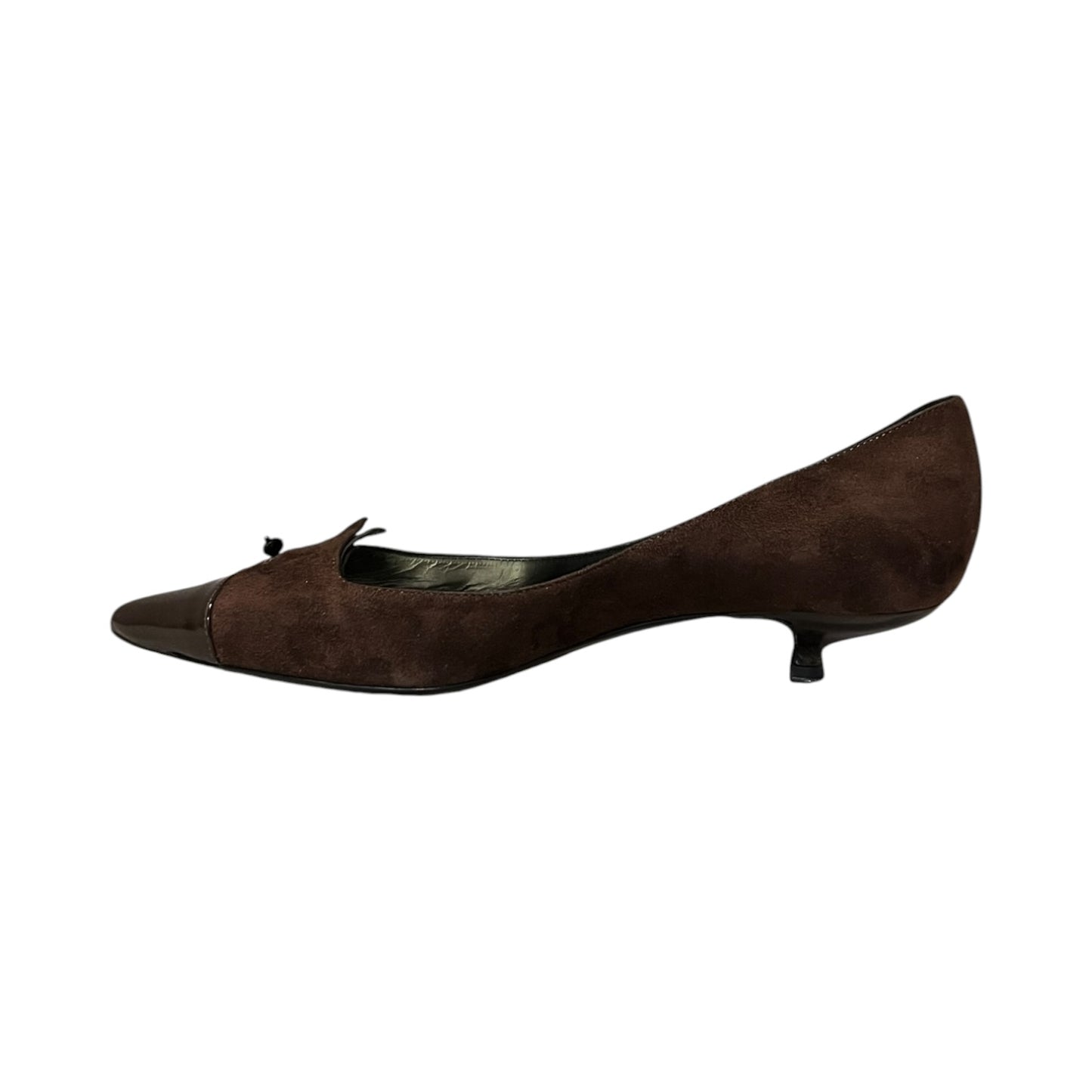 ARMANI Suede Kitten Heels in Brown | 39