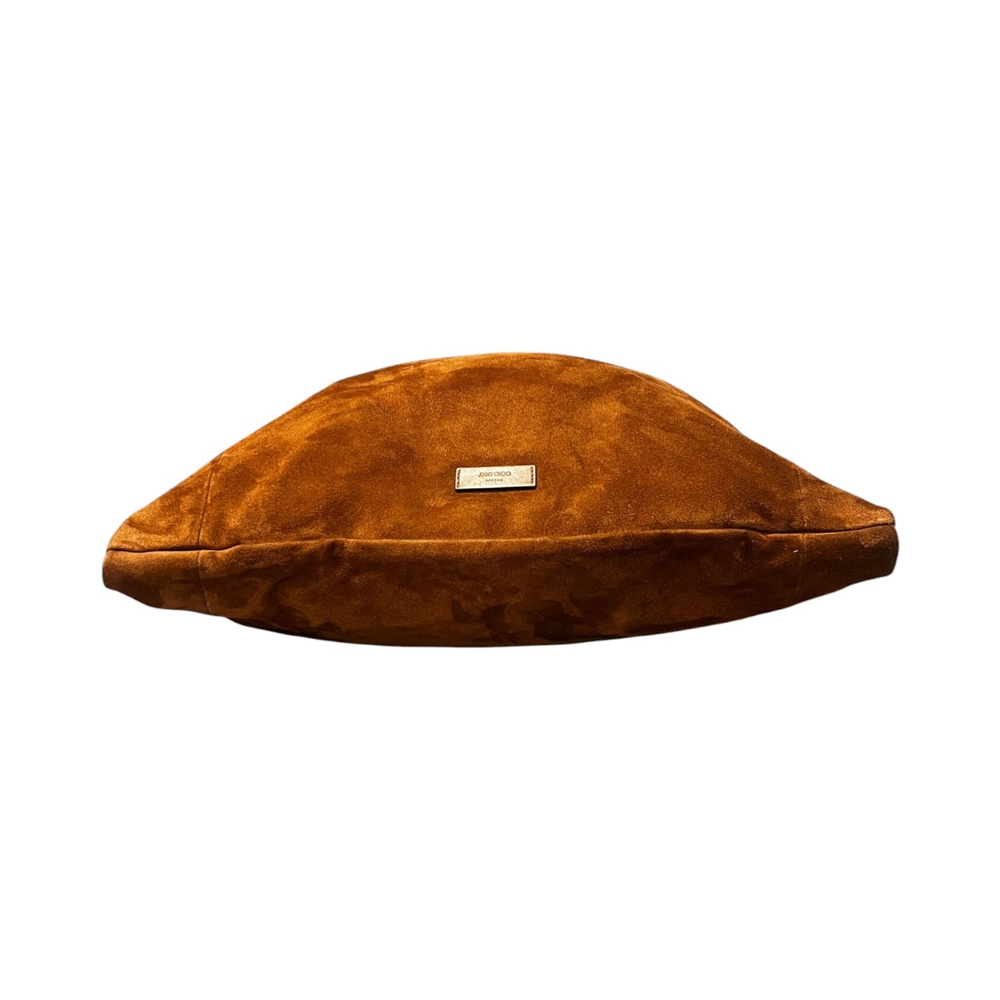 JIMMY CHOO Ana Suede Hobo in Scotch
