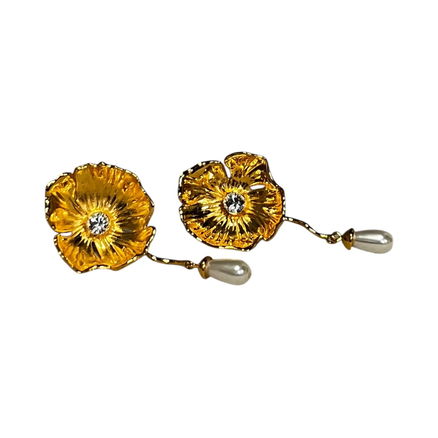 OSCAR DE LA RENTA Blossom Pearl Drop Earrings