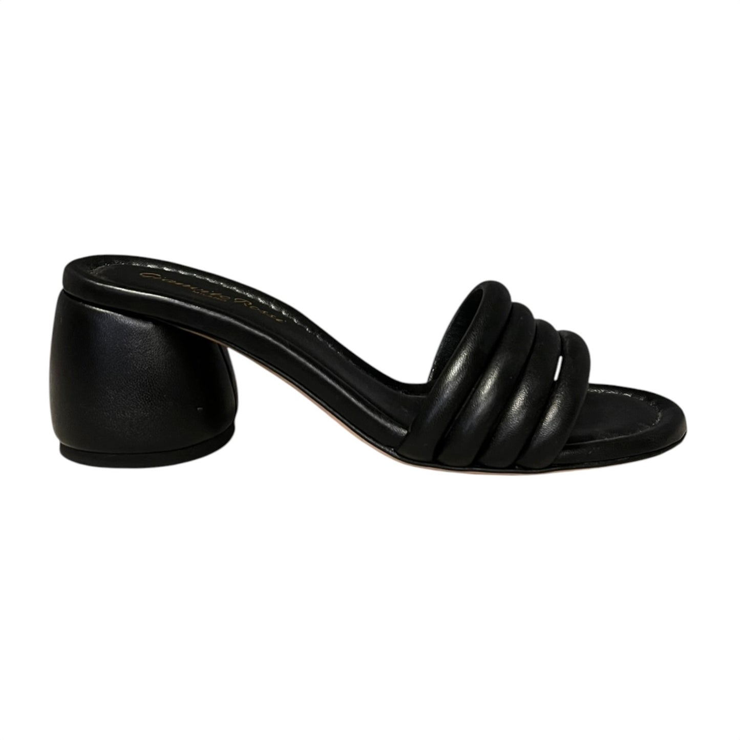 GIANVITO ROSSI Banded Mules in Black | 37.5