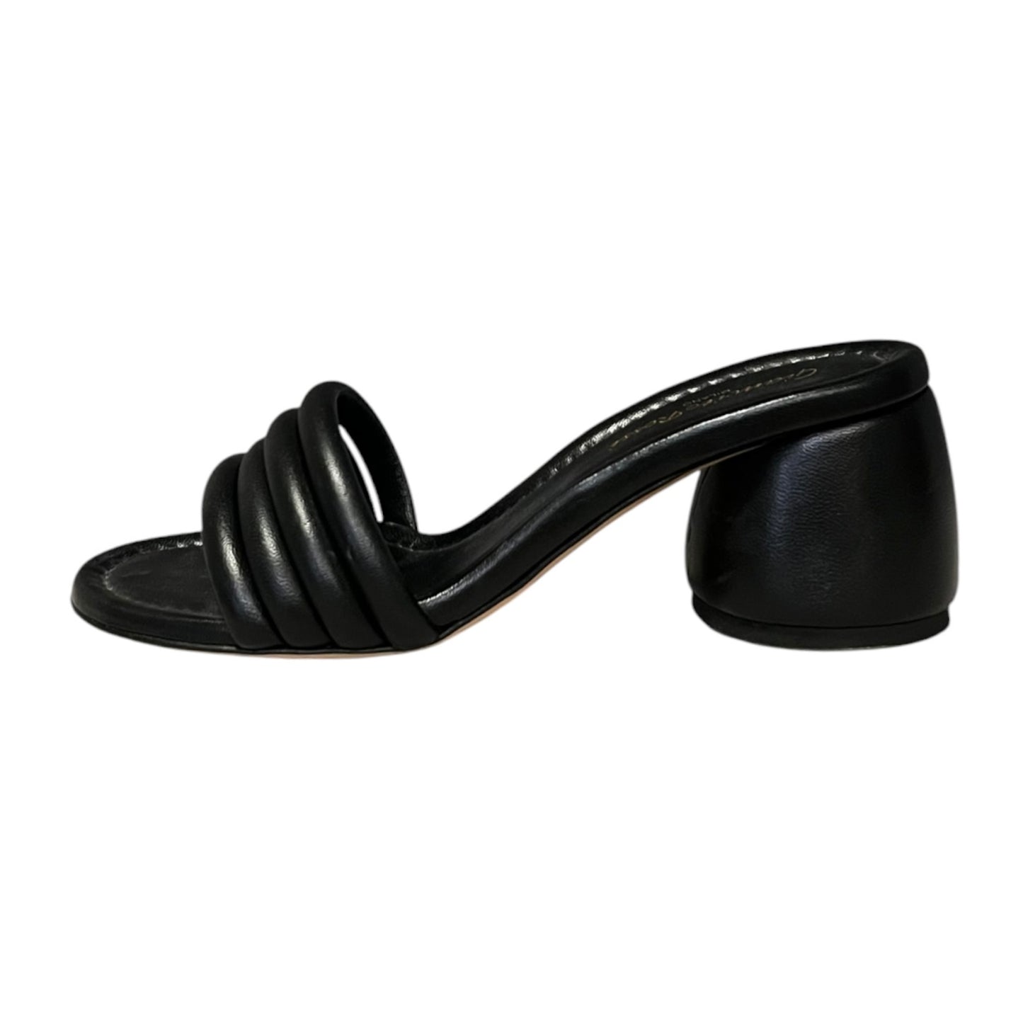GIANVITO ROSSI Banded Mules in Black | 37.5