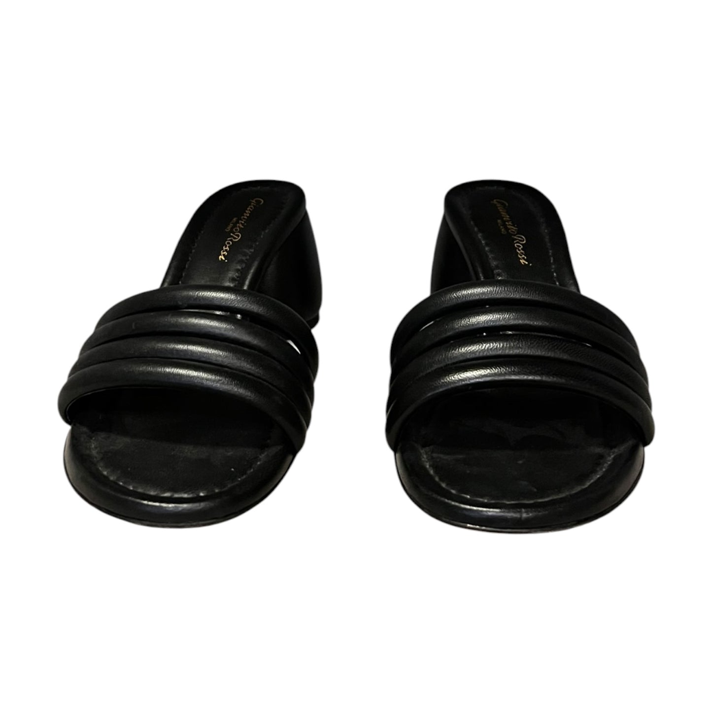 GIANVITO ROSSI Banded Mules in Black | 37.5