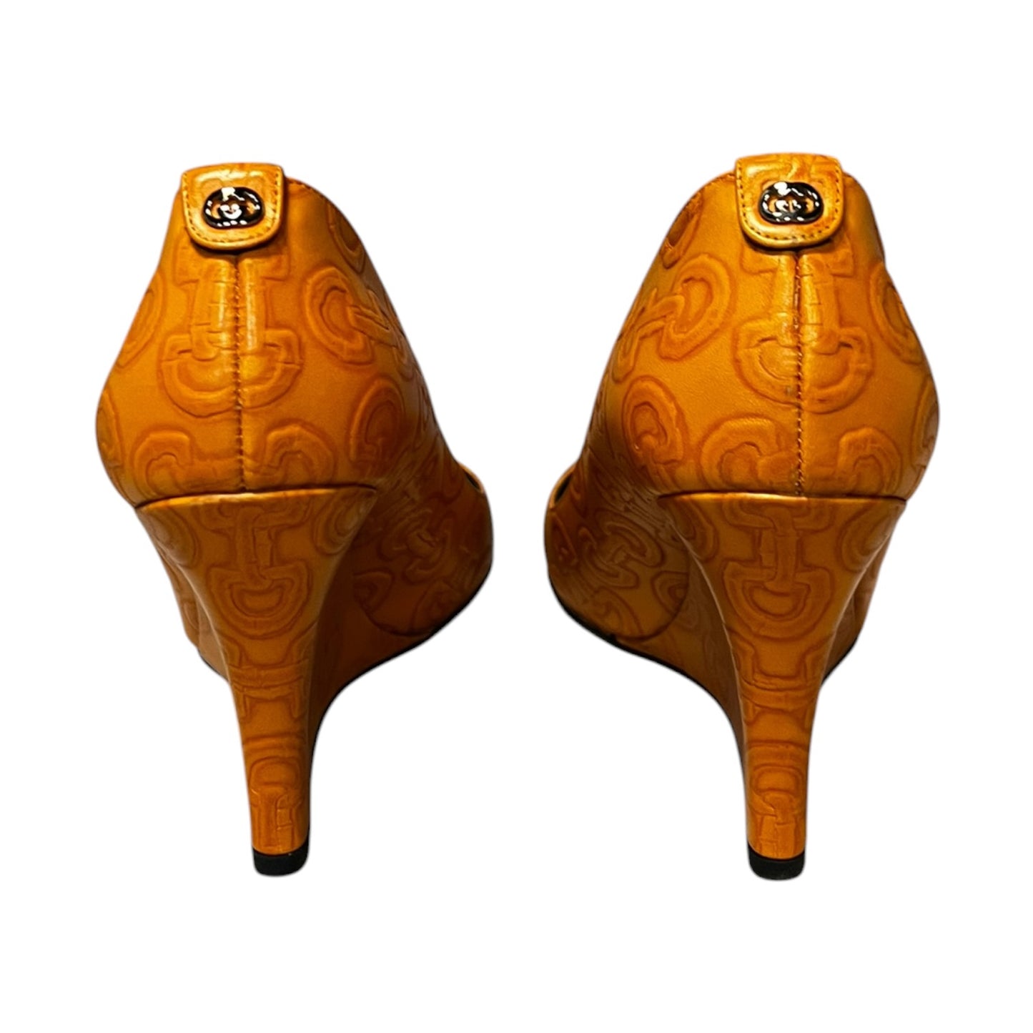 GUCCI Horsebit Embossed Wedges |38.5