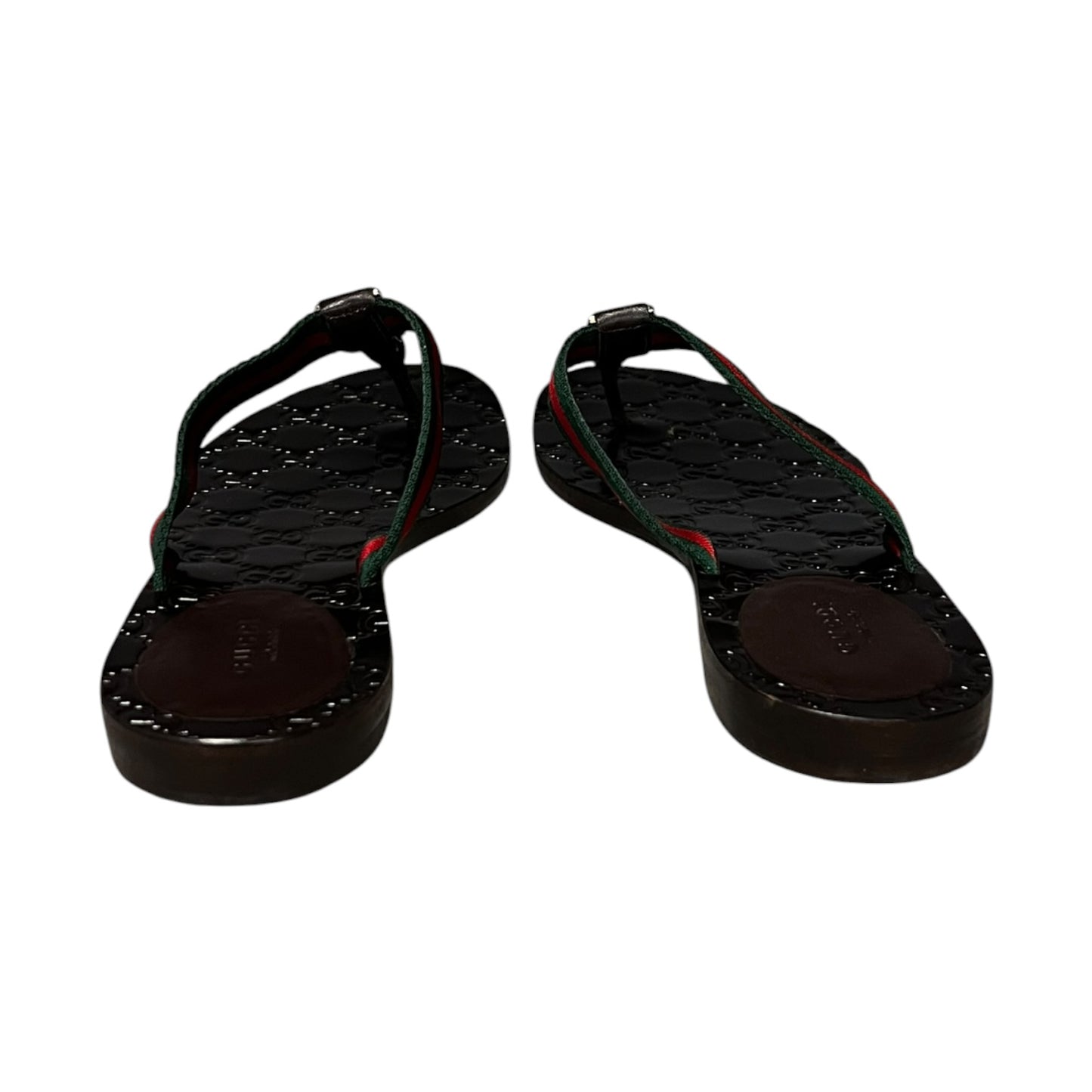 GUCCI Interlocking GG Web Flip Flop Sandals |39