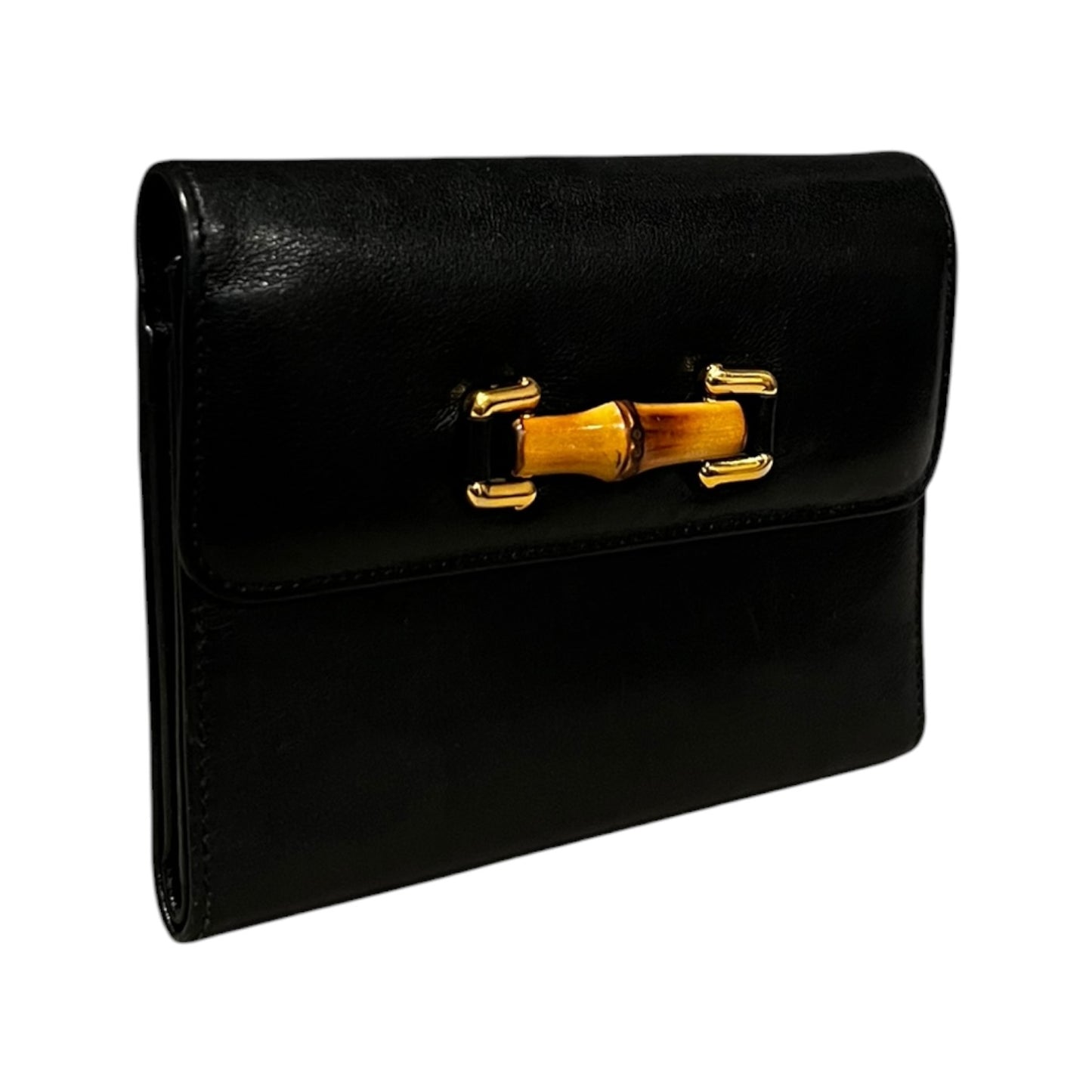 GUCCI Bamboo Wallet in Black