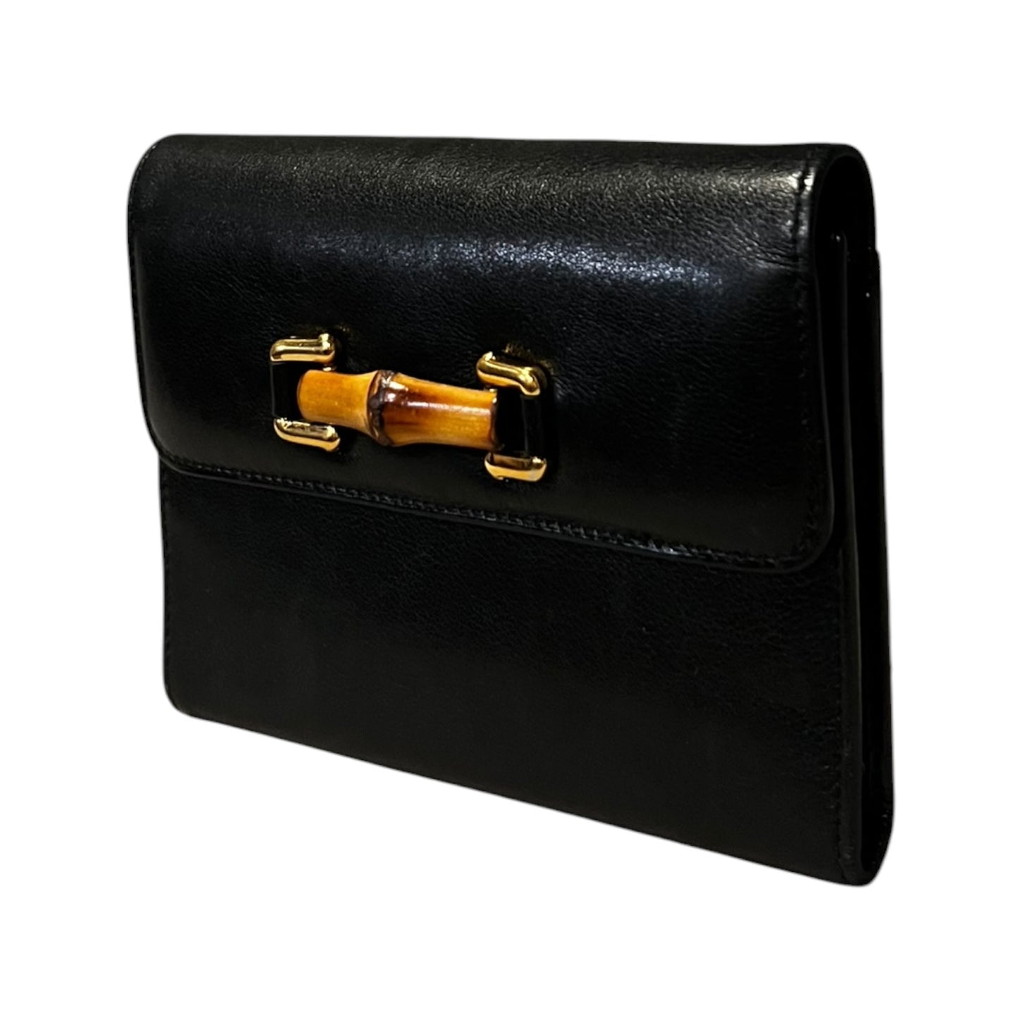 GUCCI Bamboo Wallet in Black