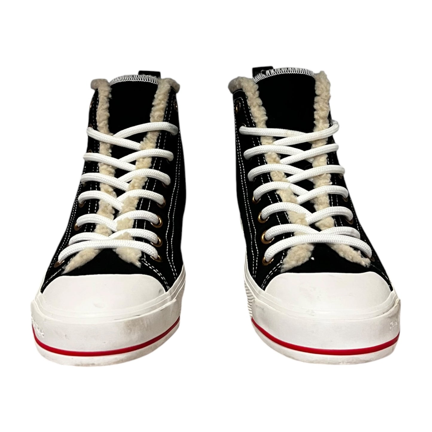 SEE By CHLOE Aryana Hi Top Sneakers Black White | 41