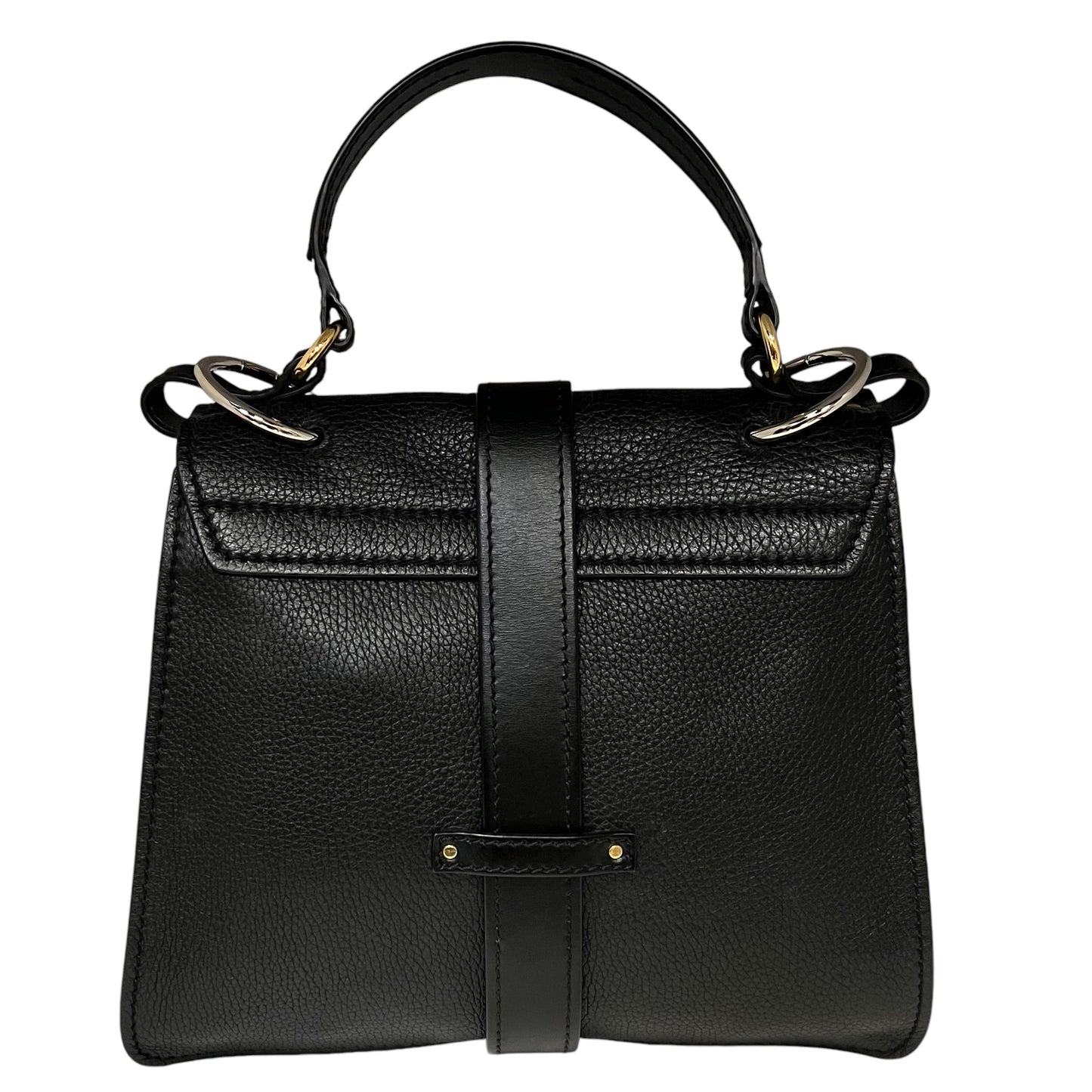 CHLOE Black Leather Medium Aby Day Bag in Black