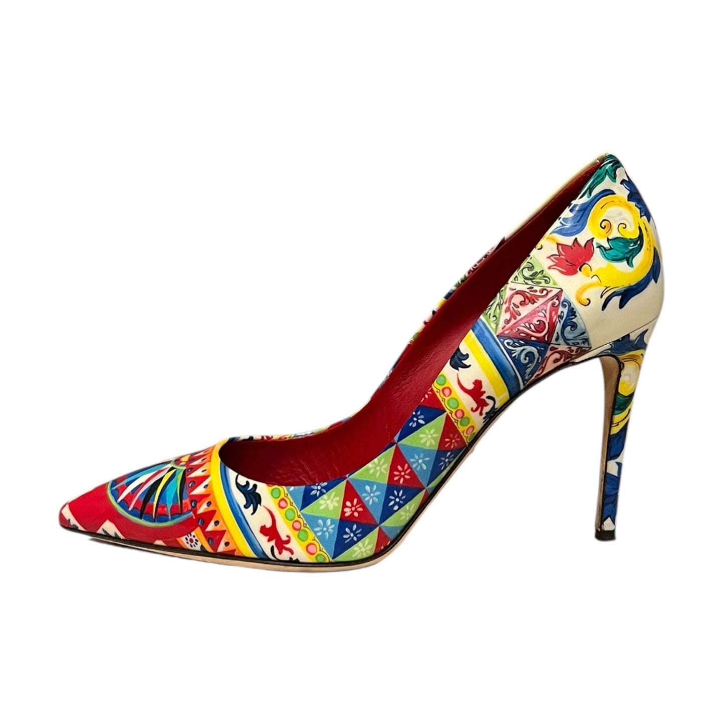 DOLCE & GABBANA Carretto Siciliano Print Pump | 39