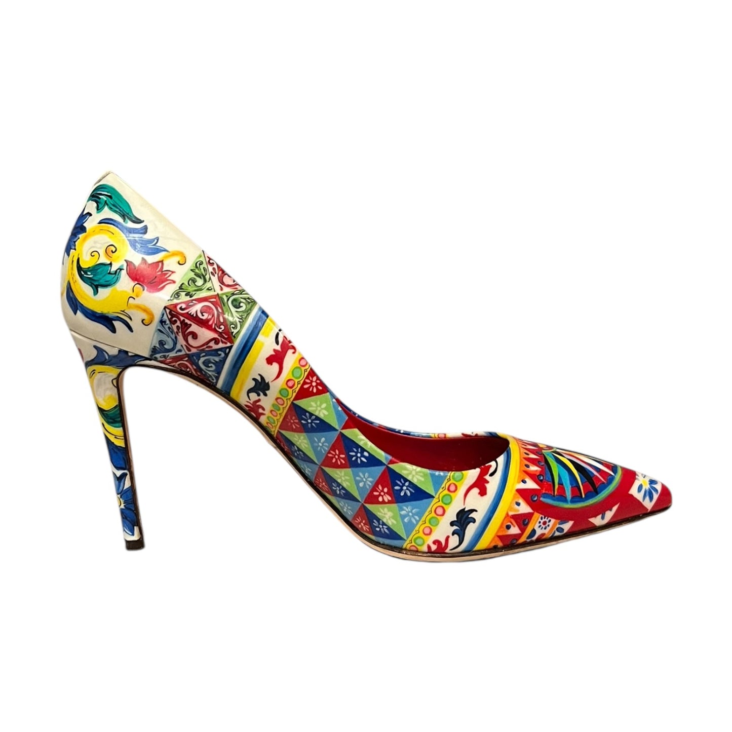 DOLCE & GABBANA Carretto Siciliano Print Pump | 39