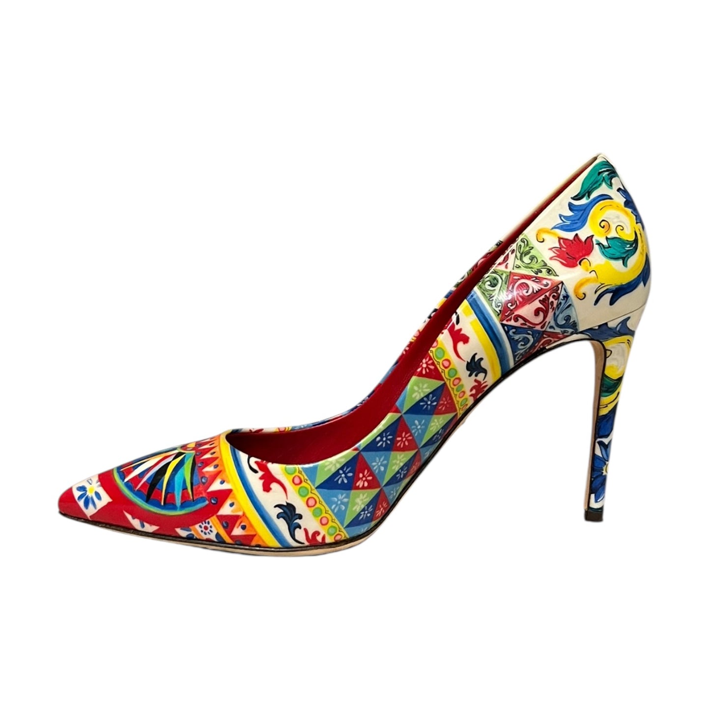 DOLCE & GABBANA Carretto Siciliano Print Pump | 39