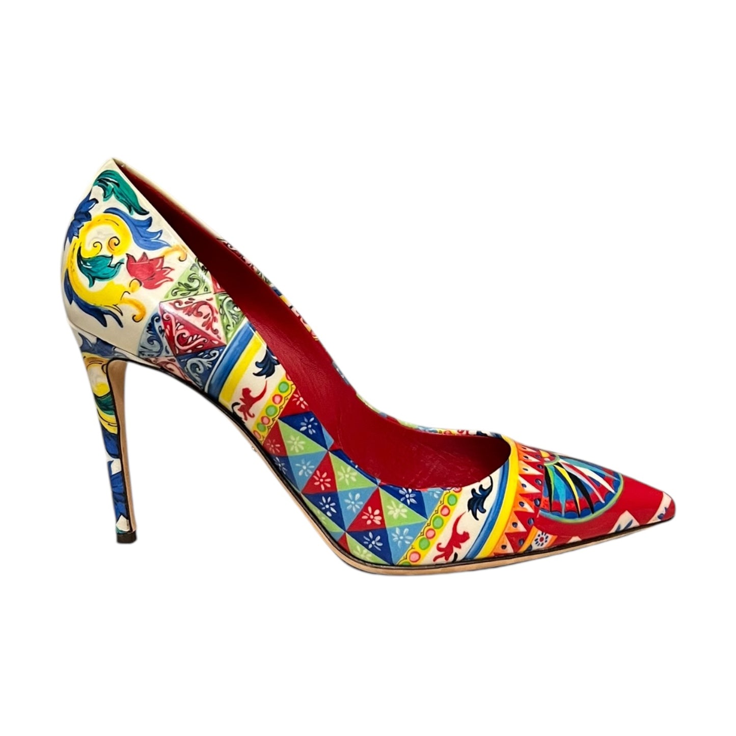 DOLCE & GABBANA Carretto Siciliano Print Pump | 39