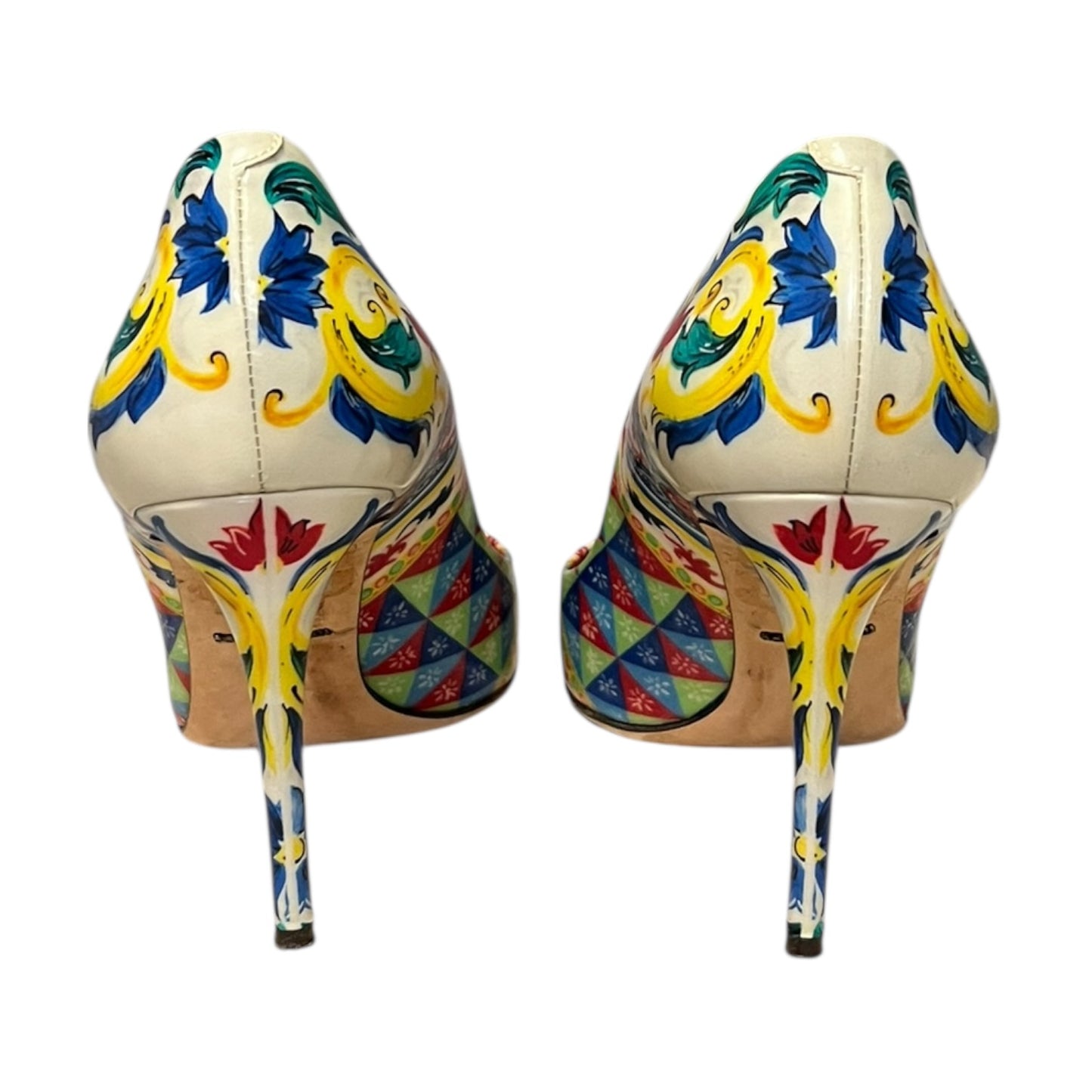 DOLCE & GABBANA Carretto Siciliano Print Pump | 39