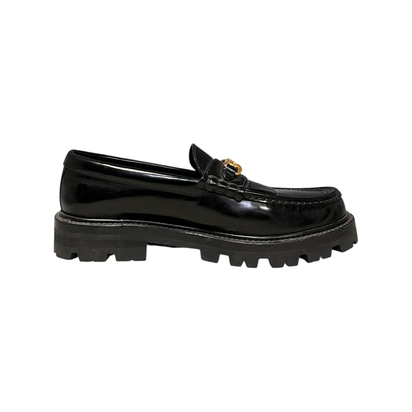 CELINE Margaret Triomphe Loafer in Black | 38.5