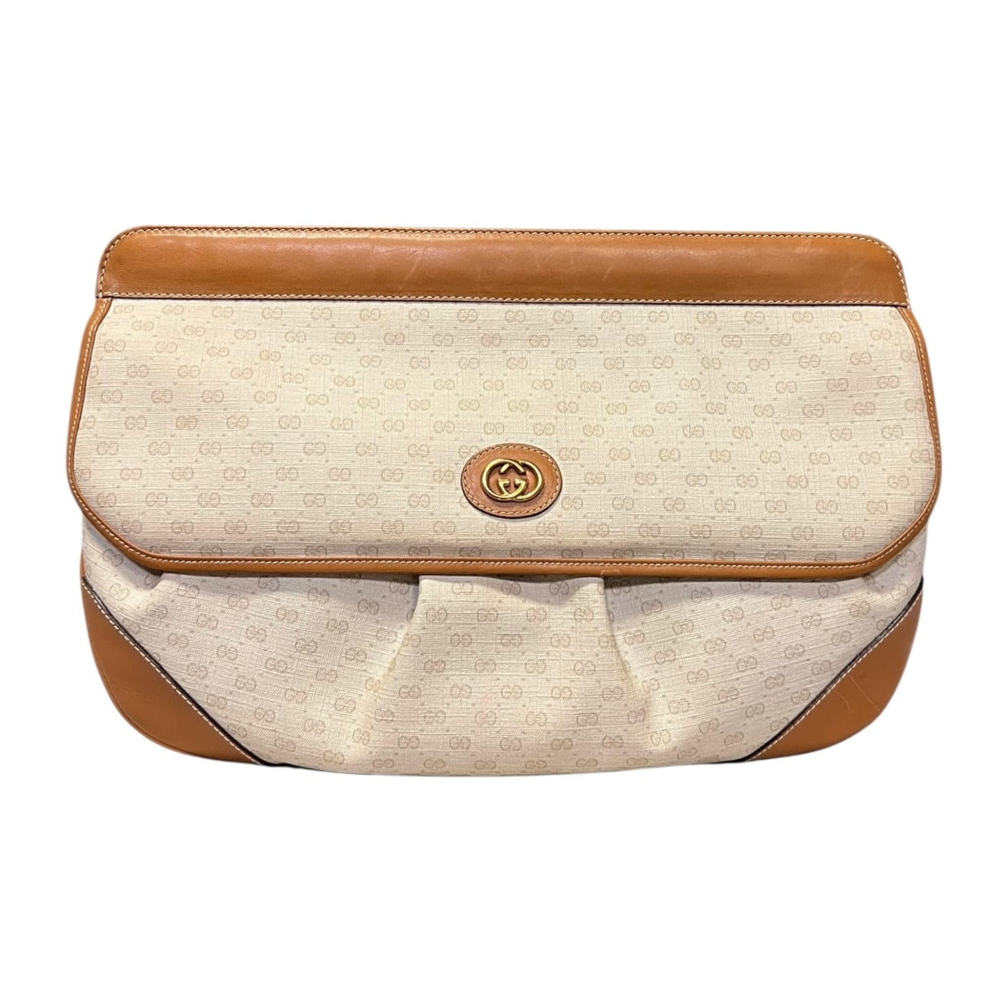 GUCCI Micro GG Pleated Clutch | Vintage