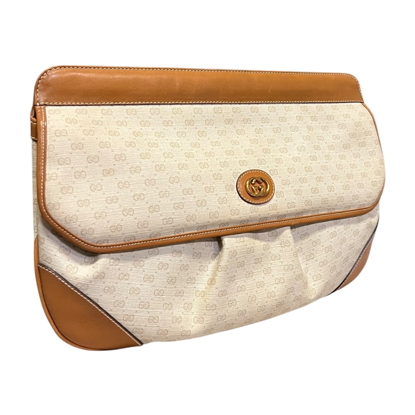 GUCCI Micro GG Pleated Clutch | Vintage