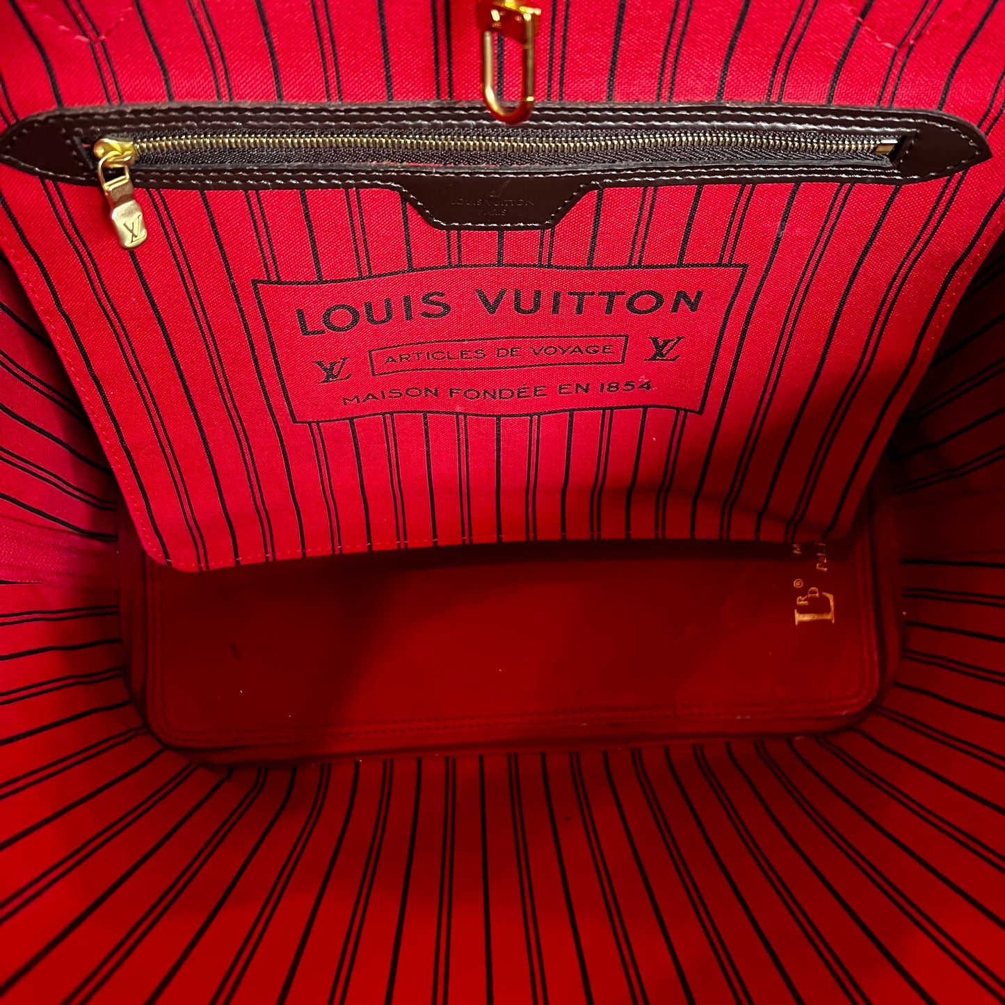 LOUIS VUITTON Neverfull MM in Damier Ebene