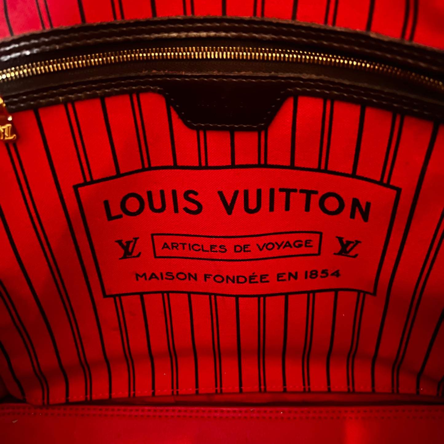 LOUIS VUITTON Neverfull MM in Damier Ebene