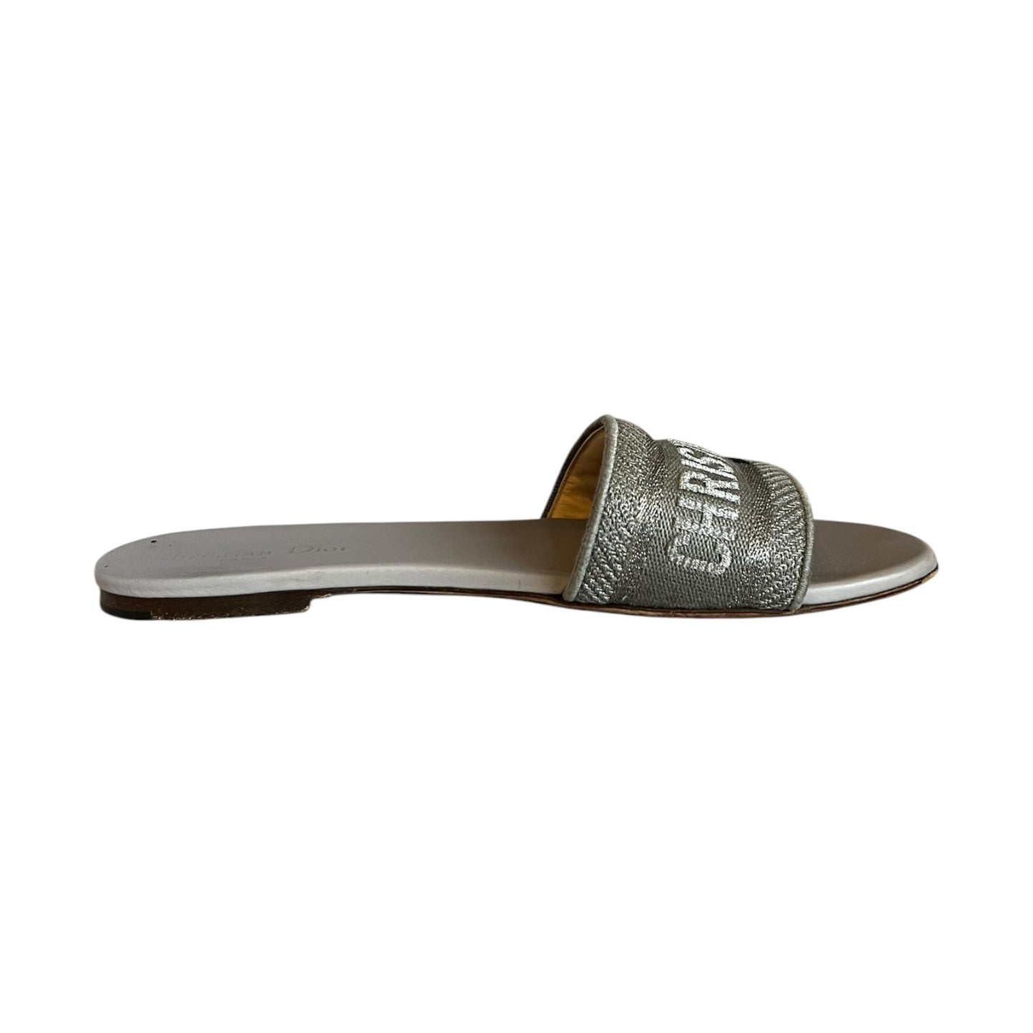 DIOR Dway Slides in Gray | 40