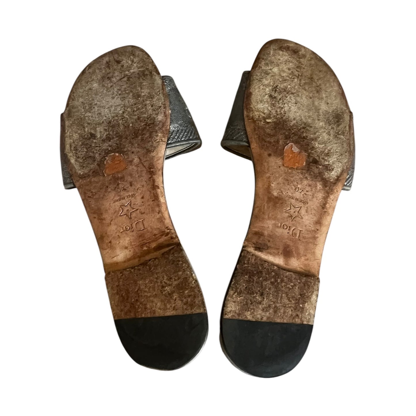 DIOR Dway Slides in Gray | 40