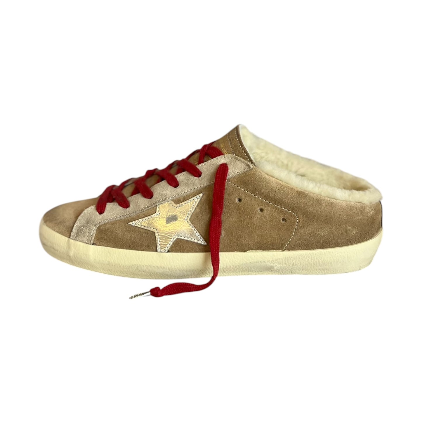 GOLDEN GOOSE Super-Star Sabot Shearling Sneakers | 40