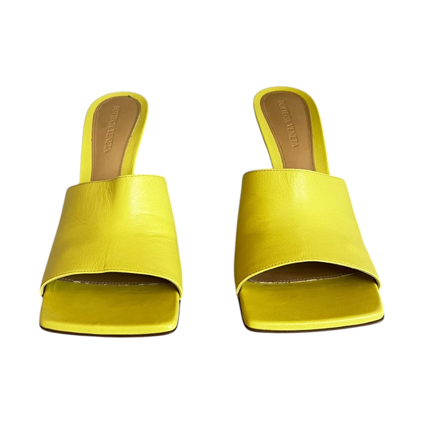 BOTTEGA VENETA Stretch Mules in Citron | 40