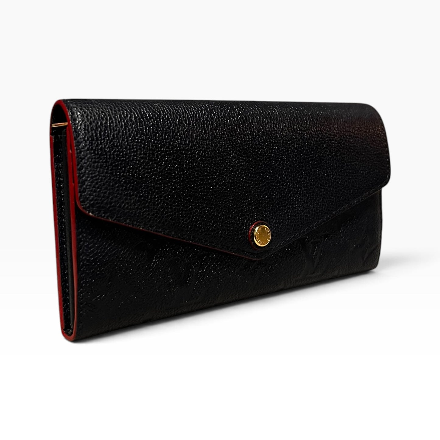 LOUIS VUITTON Sarah Wallet in Navy Monogram Empreinte Leather