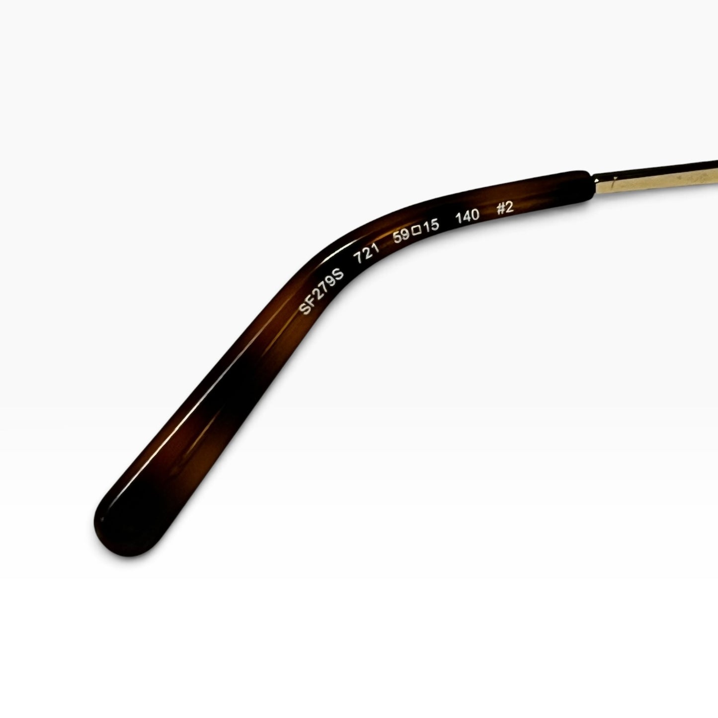 FERRAGAMO Metal Cat Eye Sunglasses Ivory