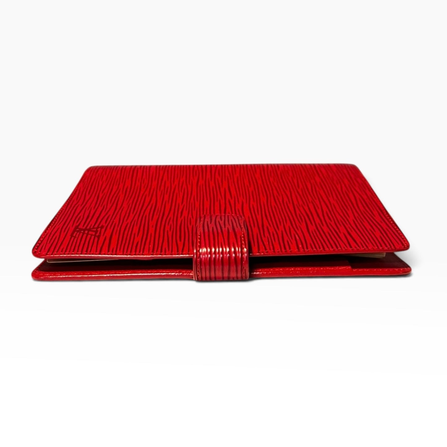 LOUIS VUITTON Medium Ring Agenda in Red Epi Leather