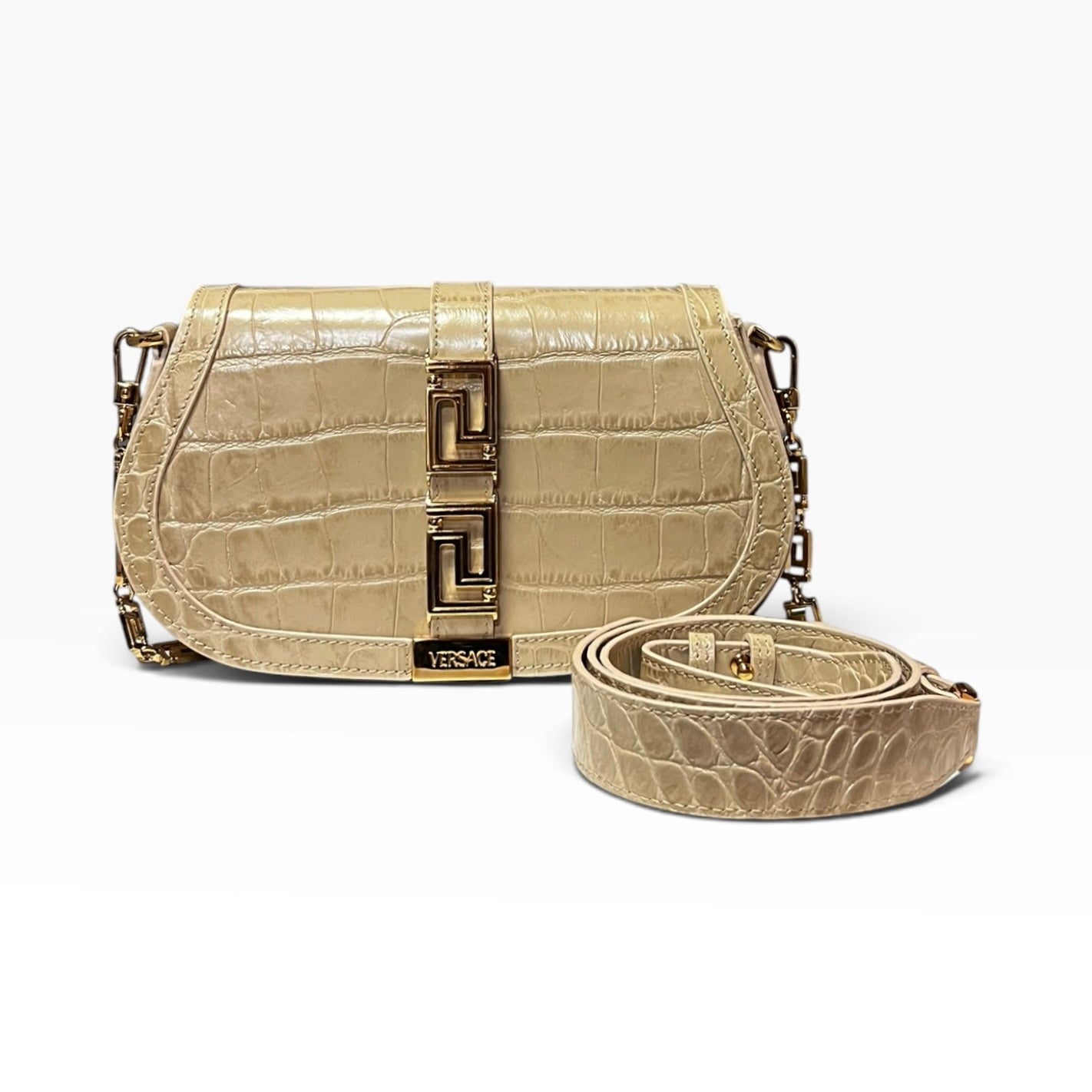 VERSACE Greca Goddess Shoulder Bag