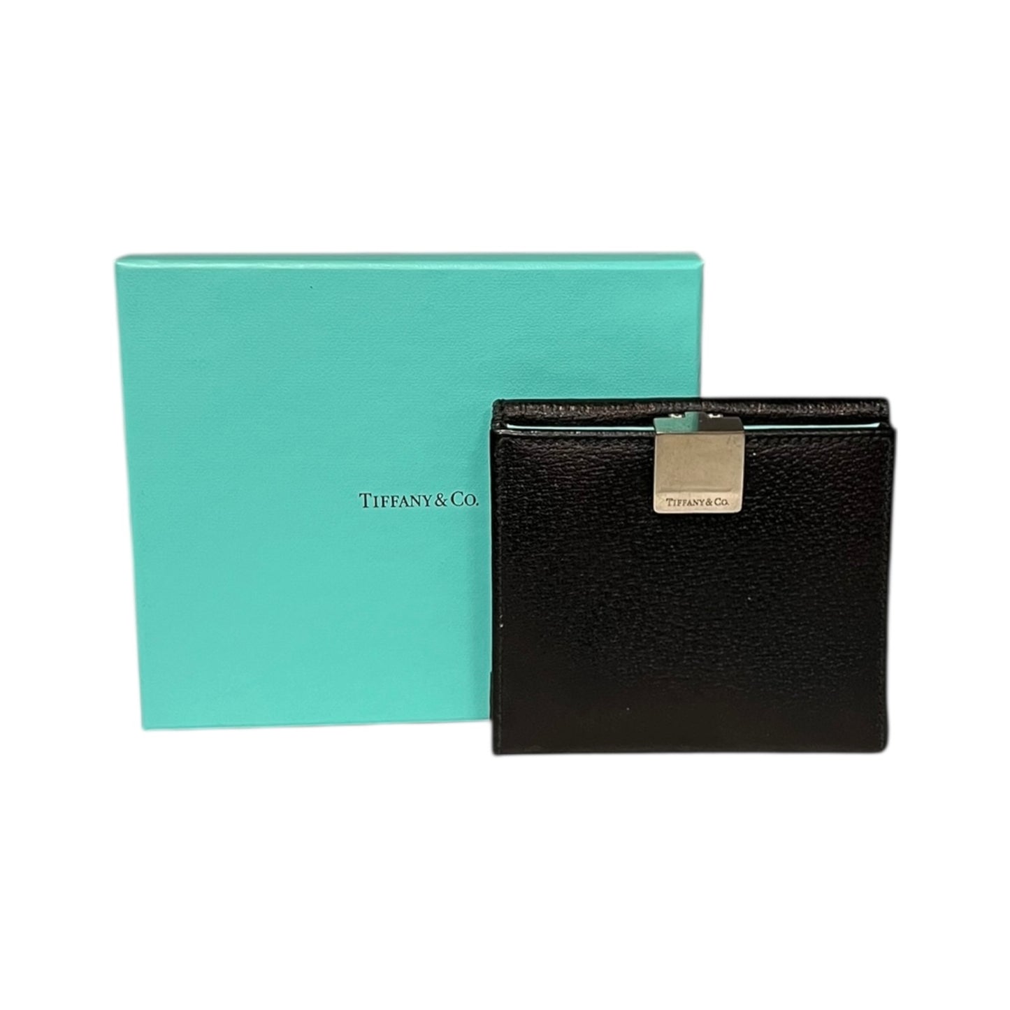 TIFFANY & CO. French Purse Wallet in Black