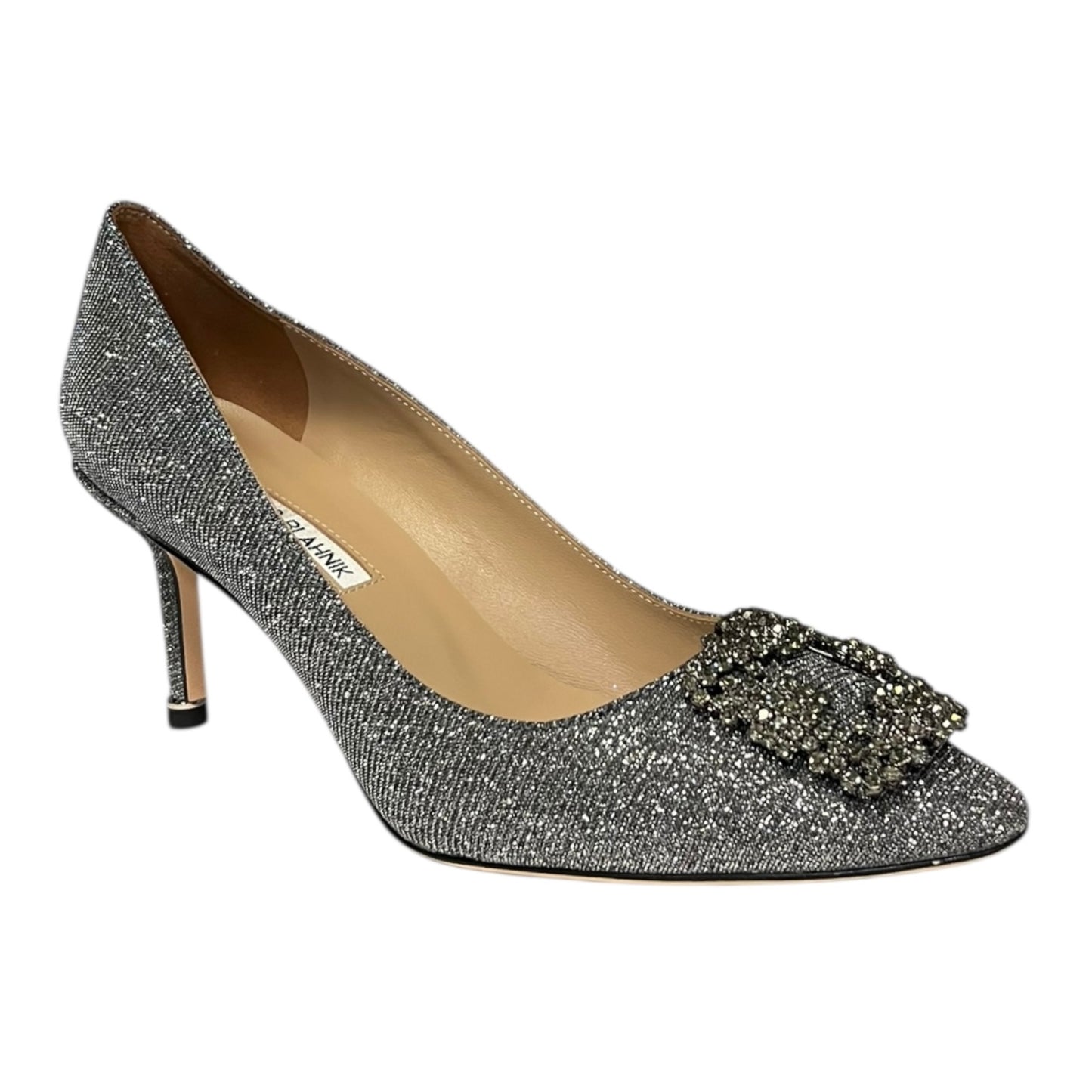 MANOLO BLAHNIK Crystal Shimmer Hangisi Pump | 41