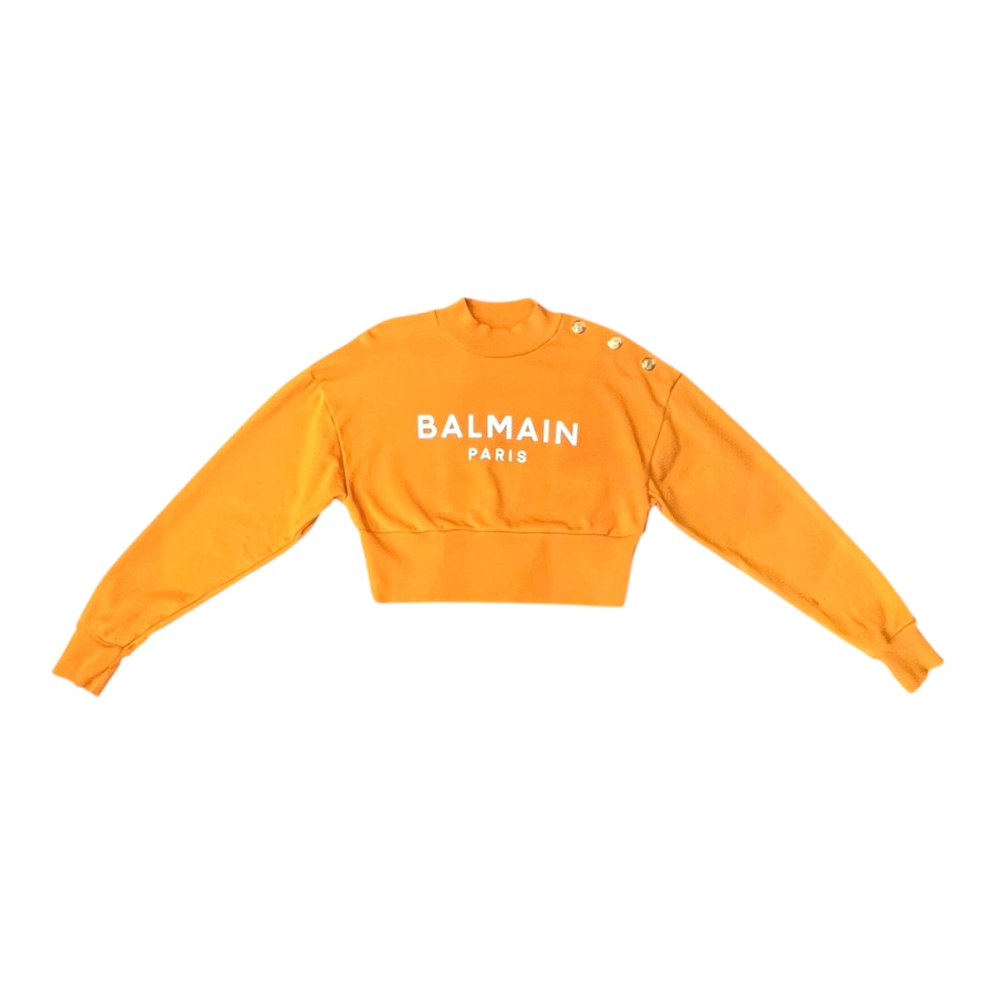 BALMAIN Paris Sweatshirt in Orange |S