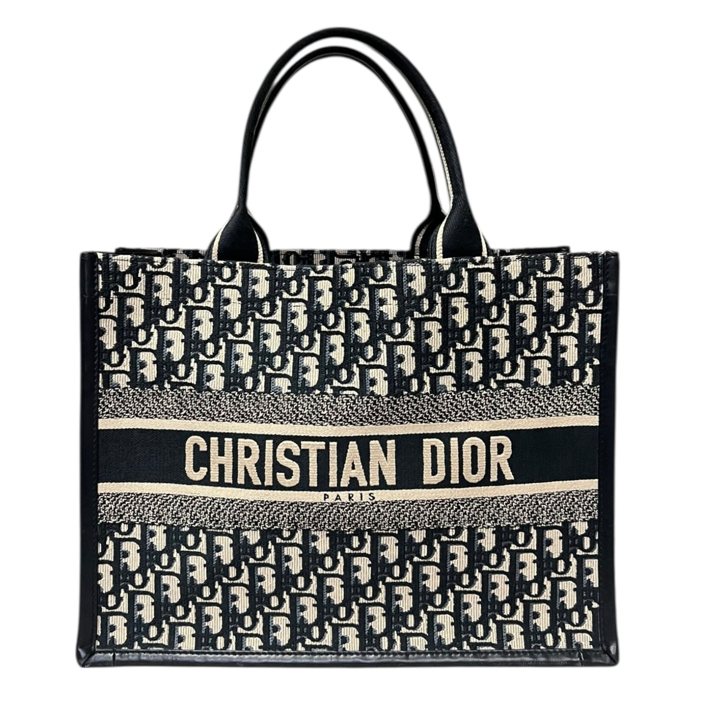 DIOR Blue Oblique Book Tote | Medium
