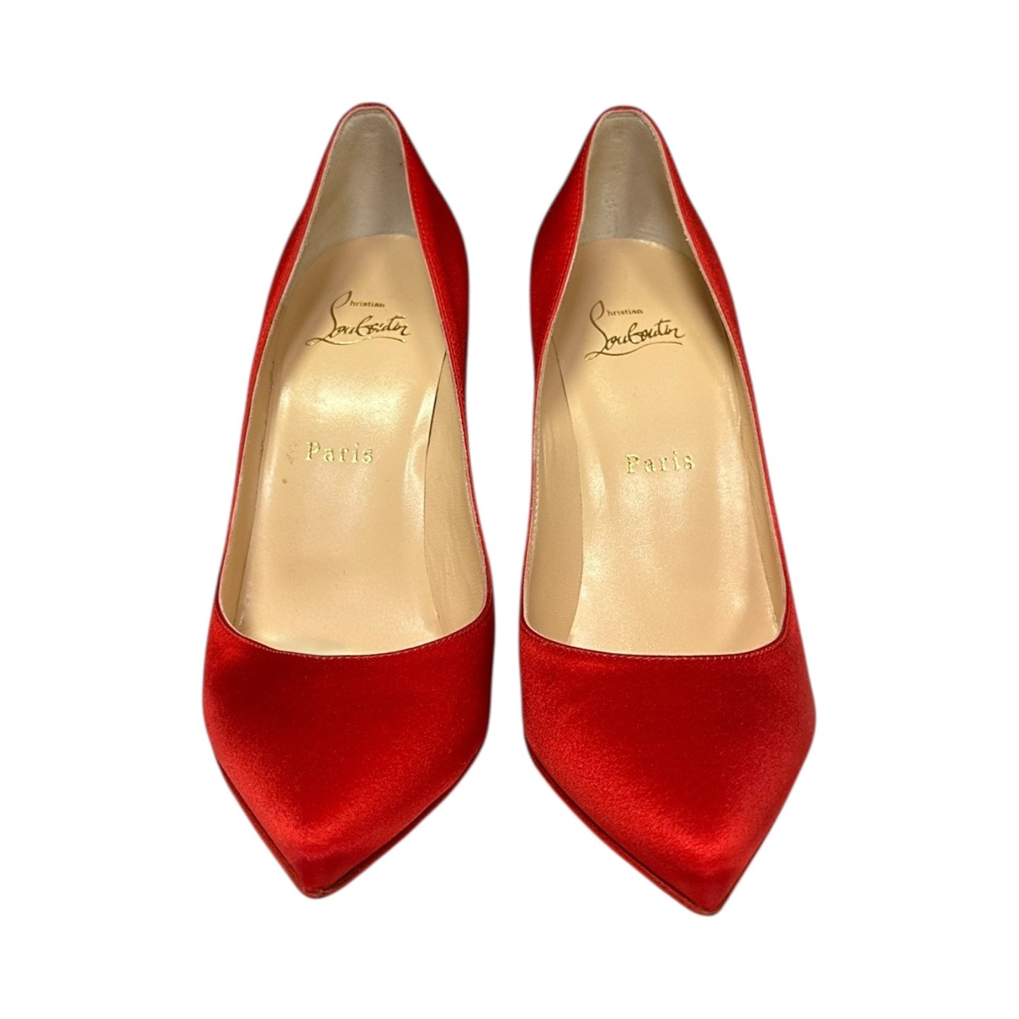 CHRISTIAN LOUBOUTIN So Kate Satin Pump in Red | 38