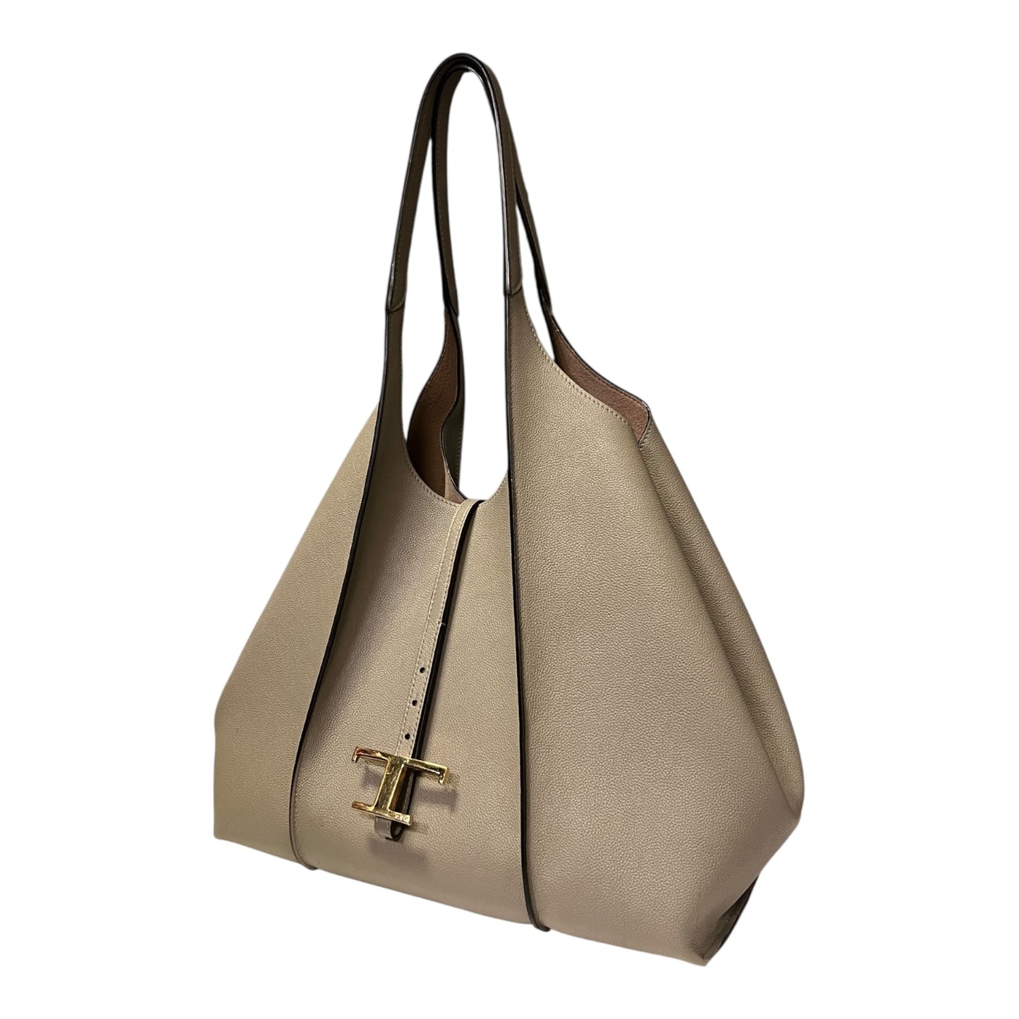 TOD'S T Timeless Shopping Bag in Taupe